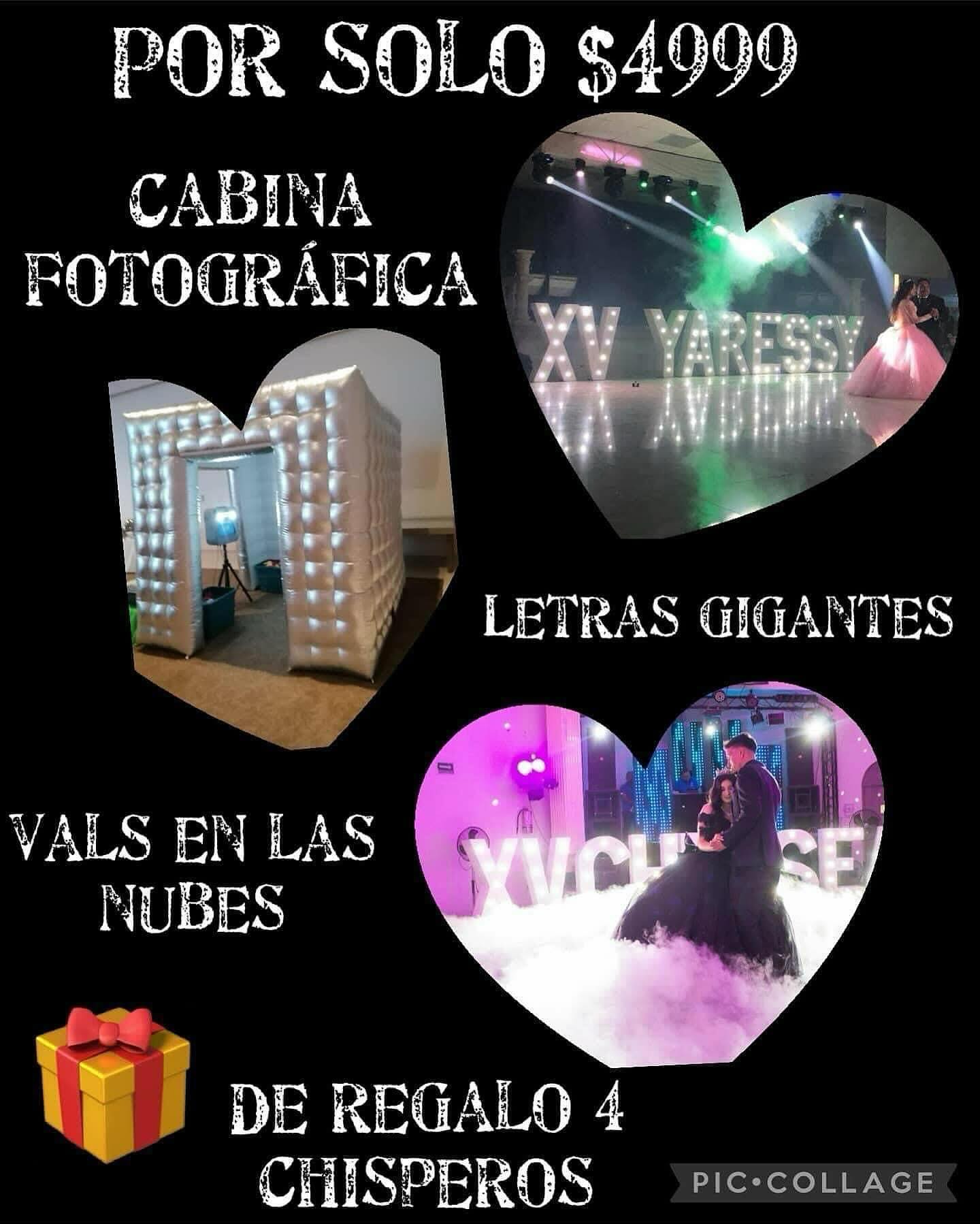 Letras gigantes E iluminadas Mty