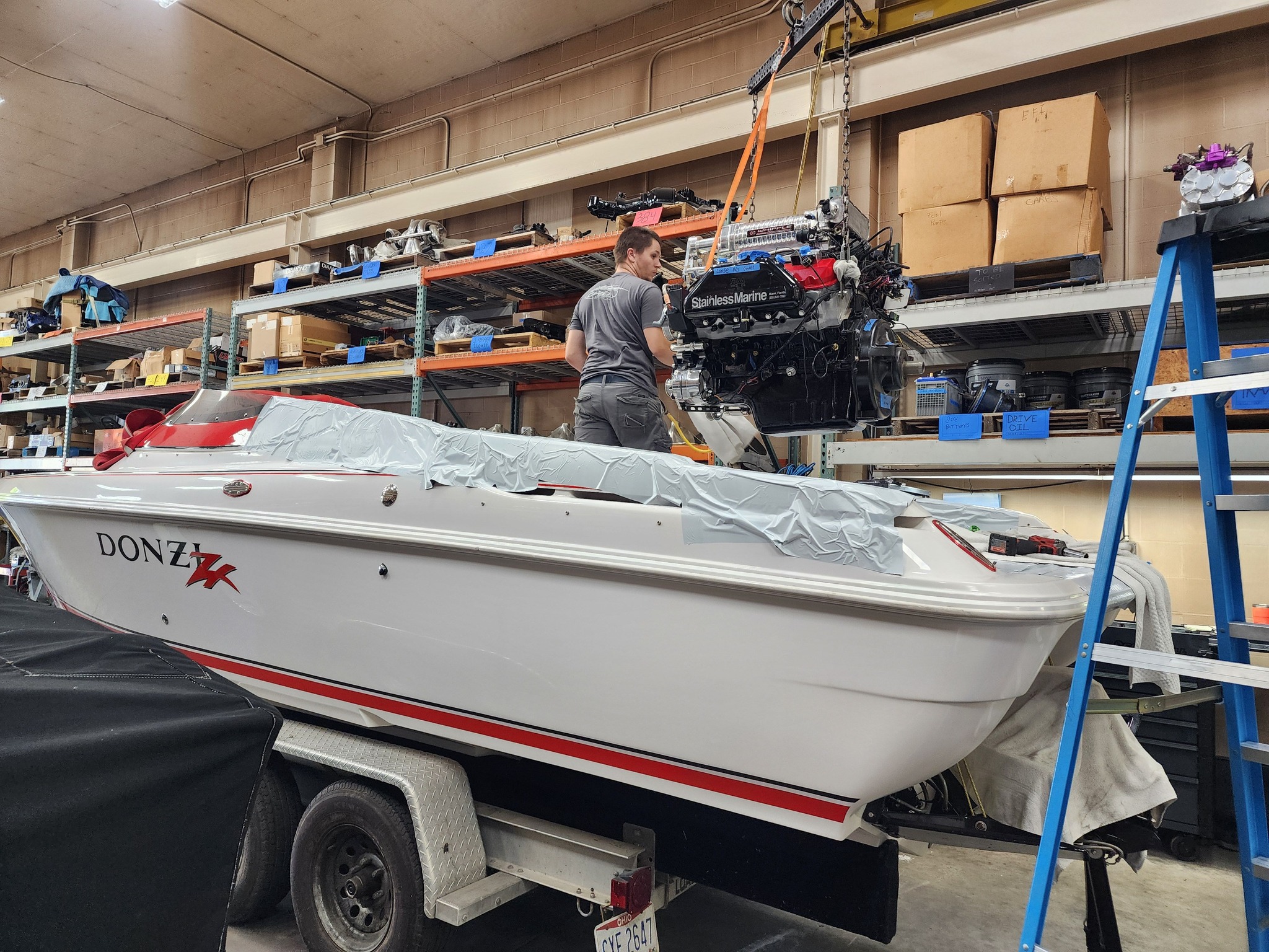 テルミー　セット Donzi boat with Whipple superchargers gets new tailpipes | Grand