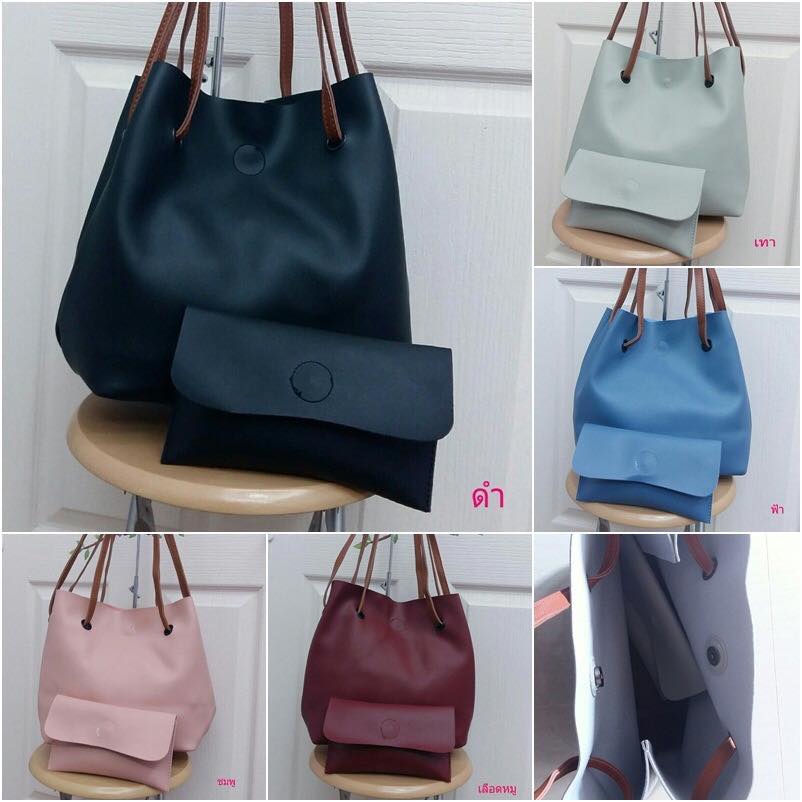 พร้อมส่ง แฟชั่นนำเข้าสะพายข้าง หนังPU... - กระเป๋าราคากันเอง