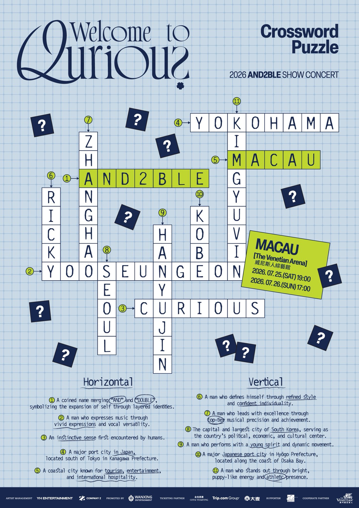 2026 AND2BLE SHOW CONCERT : Welcome to Qurious> In Macau 踏入