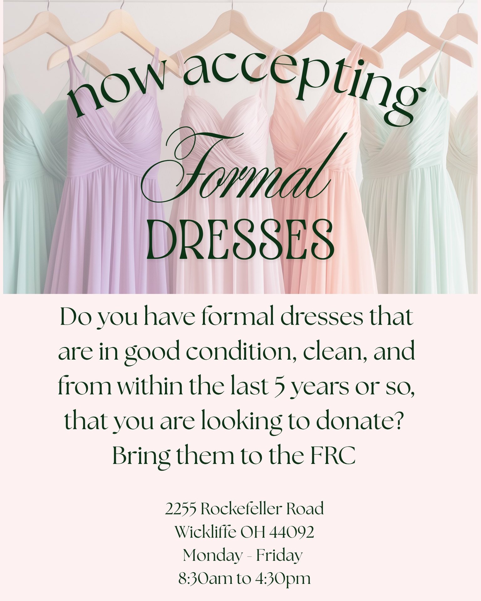gently used homecoming dresses Donate formal for Wickliffe high schoolers homecoming dresses