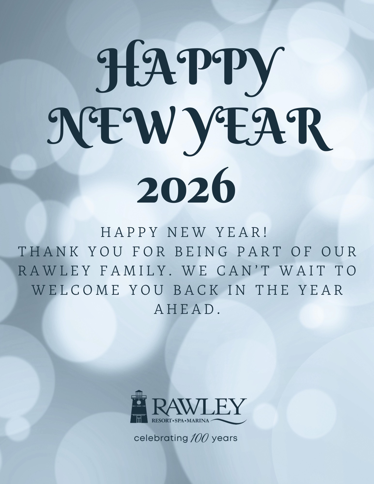 Rawley - Wishing you all the best for 2026! Thank you for making 2025 ...