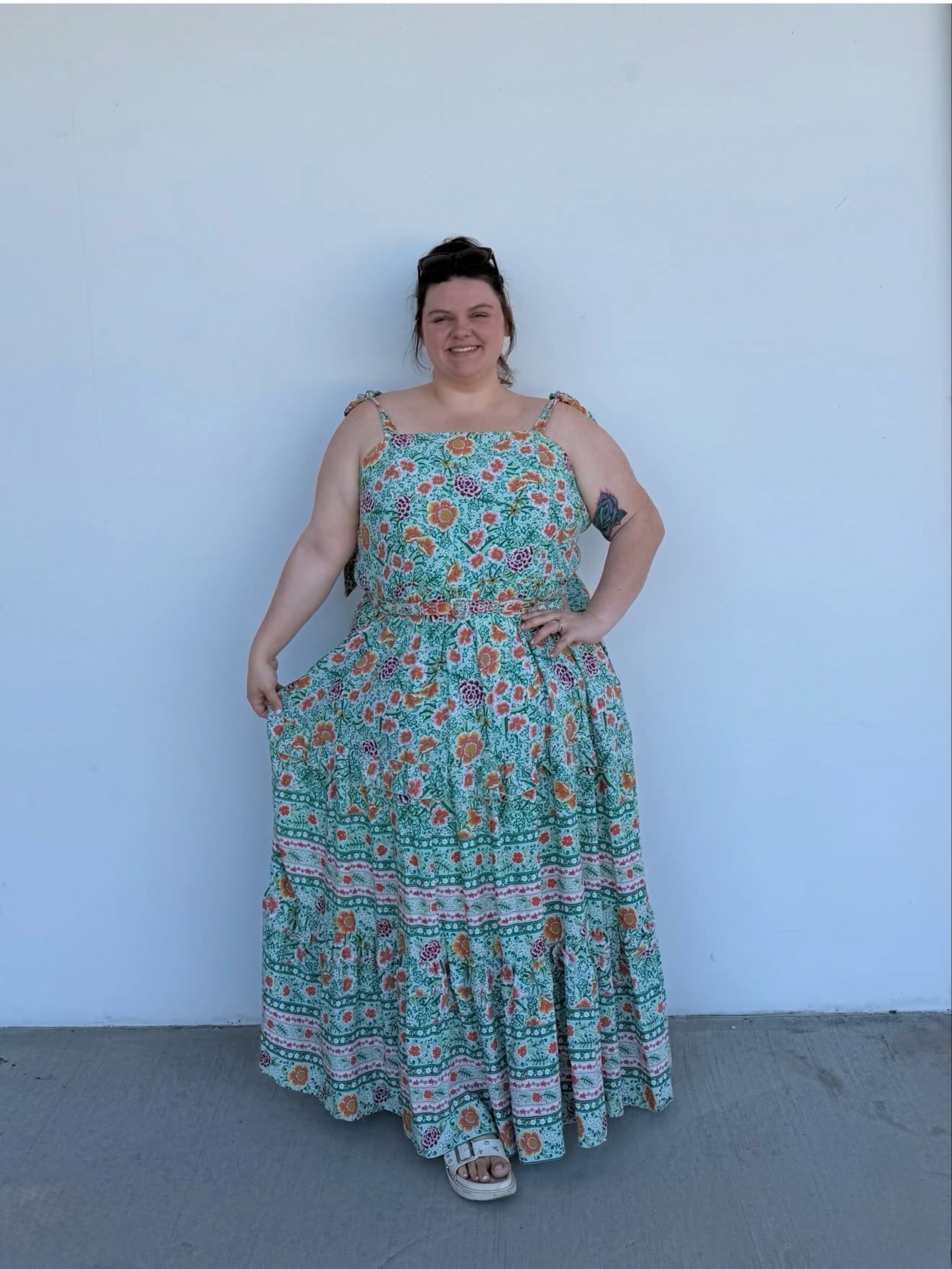 boho dresses nz Dawn dress for plus size summer in boho dress with denim