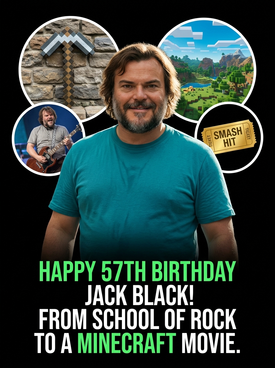 HAPPY 57TH BIRTHDAY TO THE LEGENDARY JACK BLACK! 🎸💎 From
