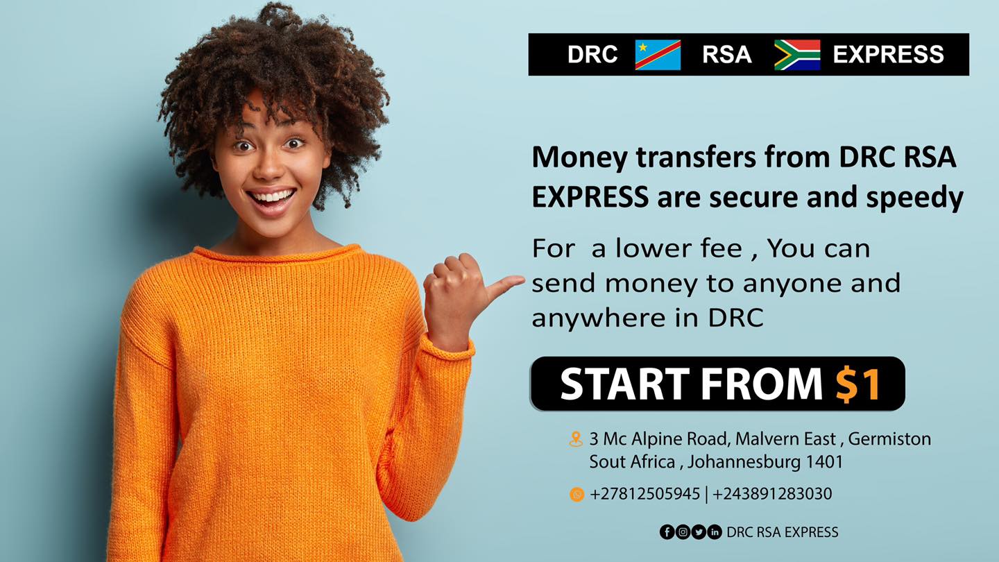 DRC RSA Express - MONEY TRANFERS FROM DRC RSA EXPRESS ARE... | Facebook