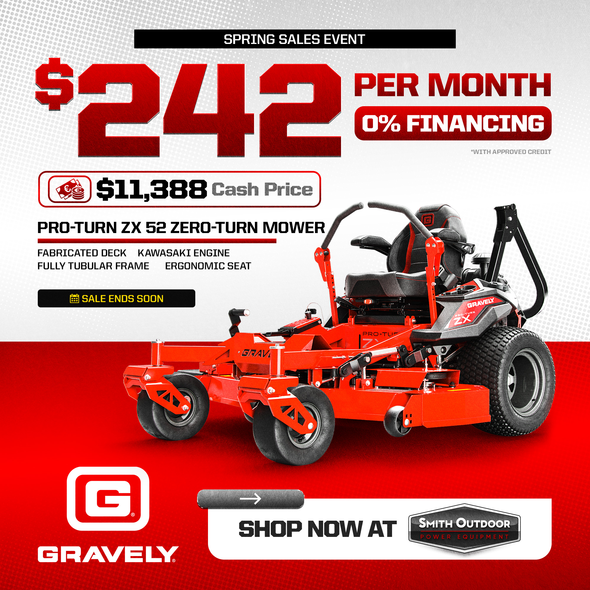 ユウ 🔥 Gravely Spring Sales Event! 🔥 $0 Down. 0% Interest Financing
