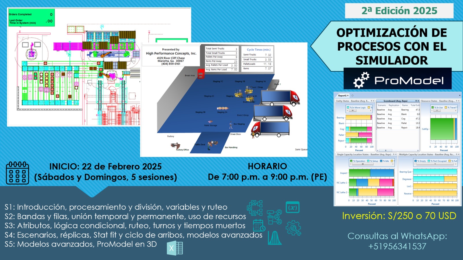Simulacion de procesos con ProModel