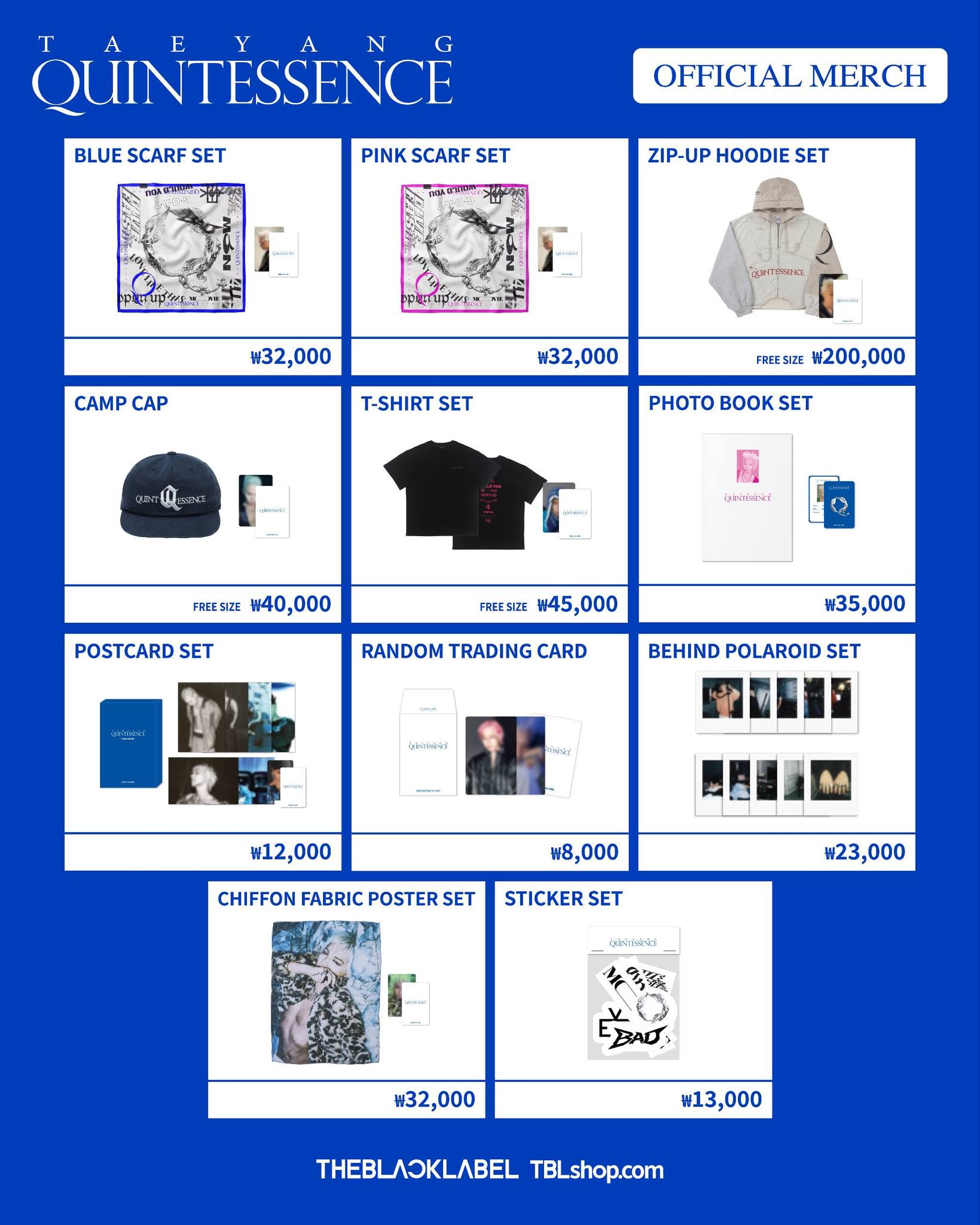 【☆】TAEYANG QUINTESSENCE セット まとめ売り TAEYANG 'QUINTESSENCE' Album Exhibition Official Merch List On