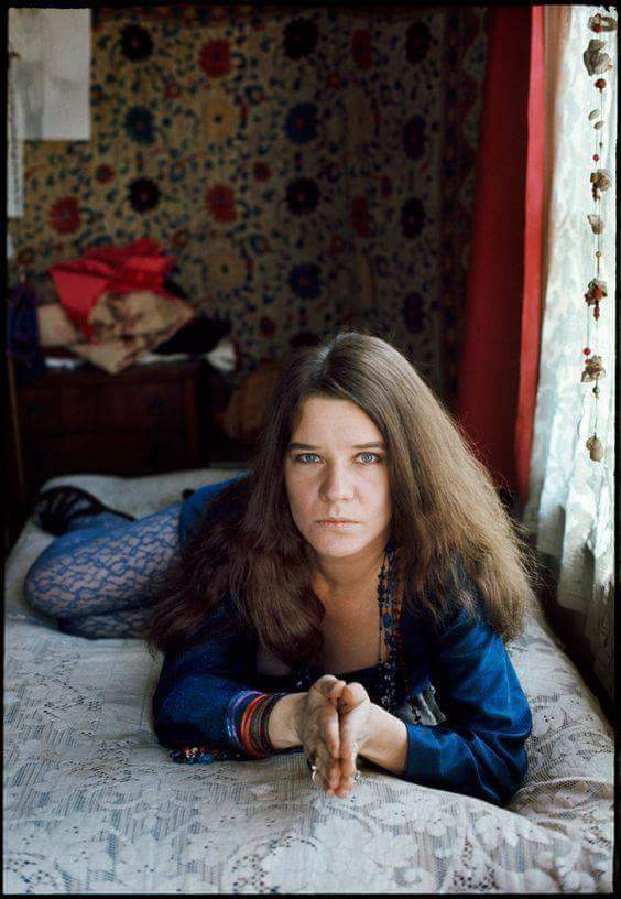 Classic - Janis Joplin in her apartment on Lyon Street in San Francisco ...