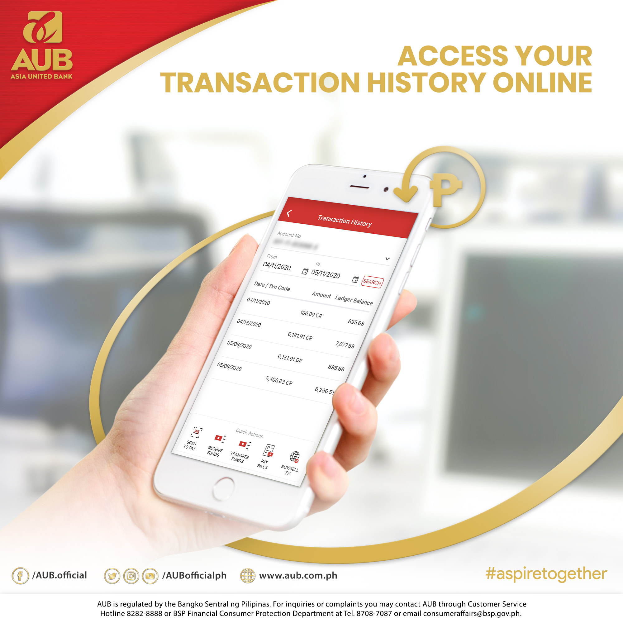AUB.Official - Need to review your previous transactions? View your ...