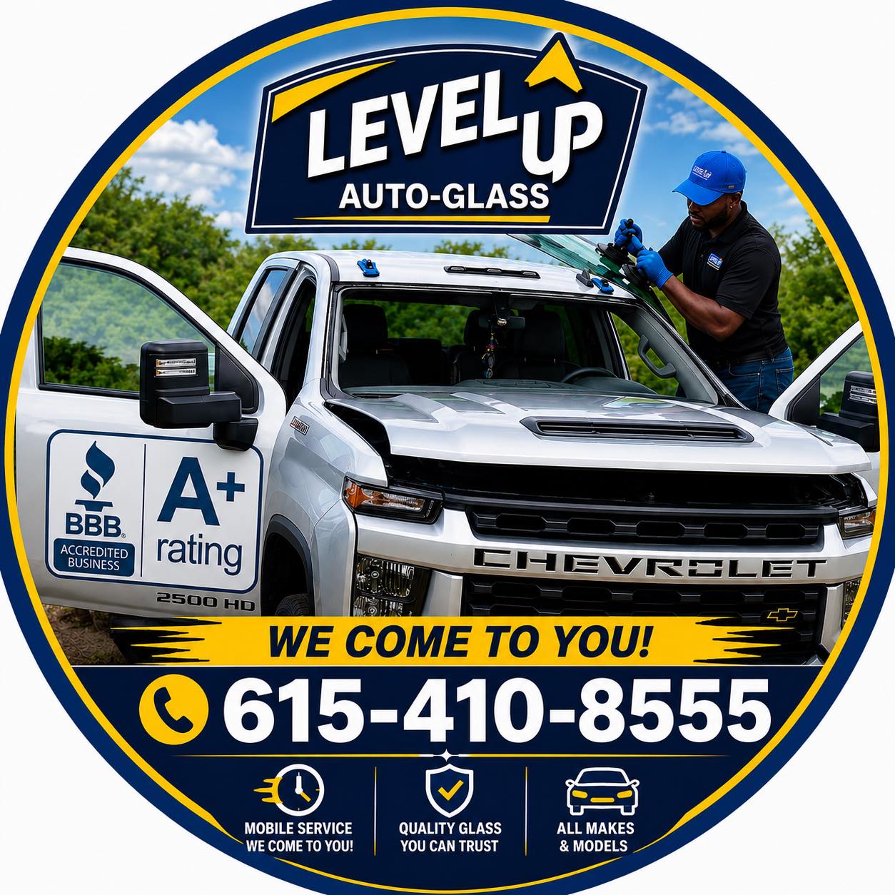 Level Up Auto Glass Call or Text 615-410-8555 For a Free Quotes | Level ...