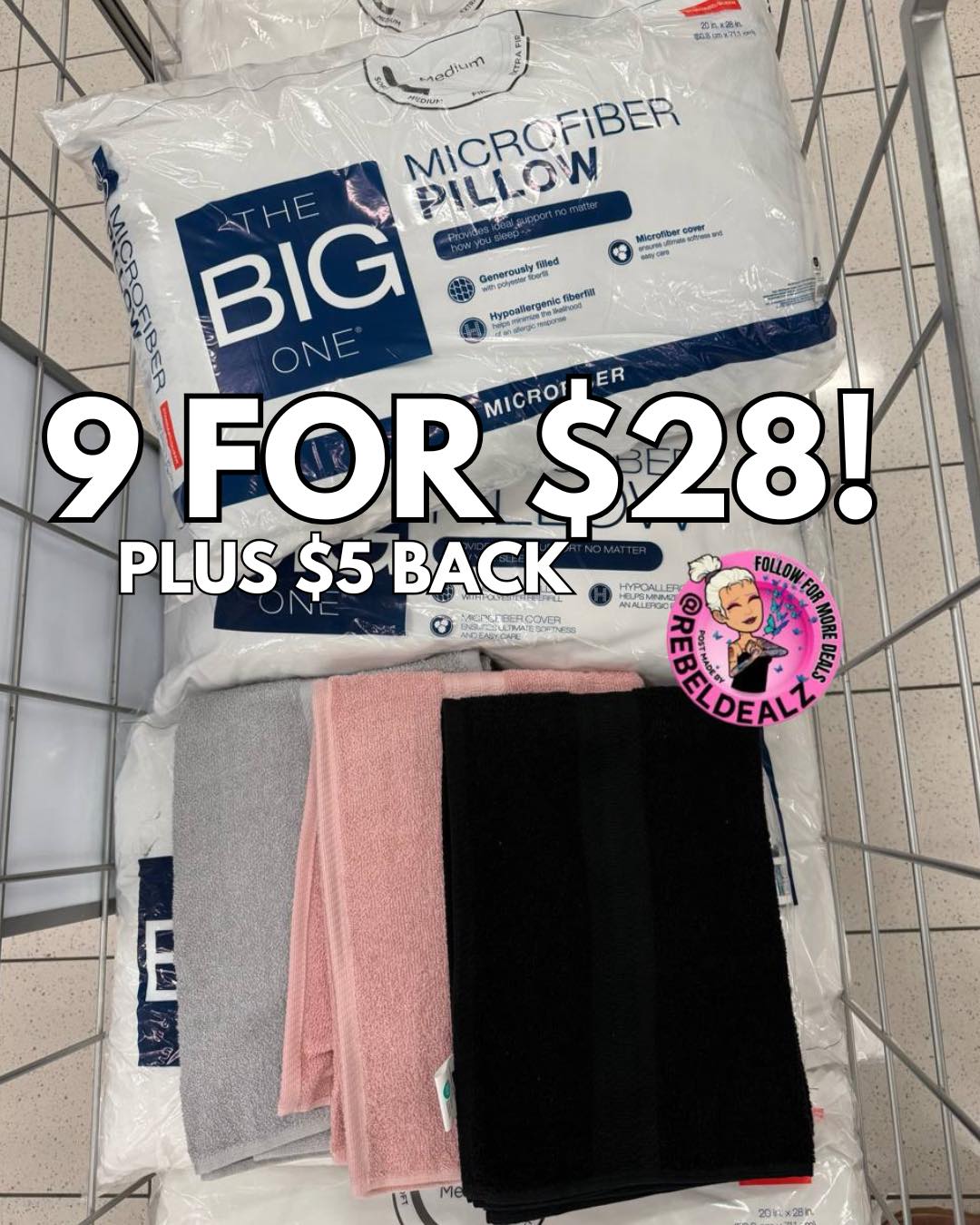 The big one pillows and towels 9 for $28 🔗👇🏻 #ad #kohlspartner