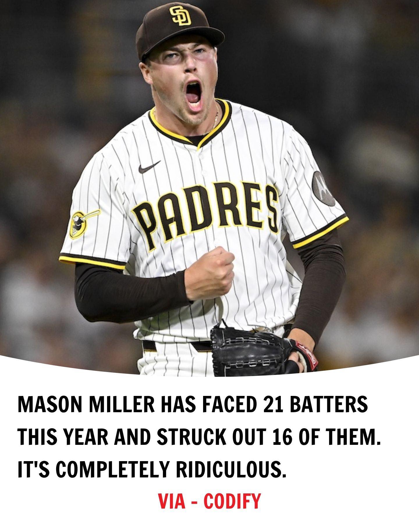 Mason Miller has a microscopic 1.19 ERA this season 🫣