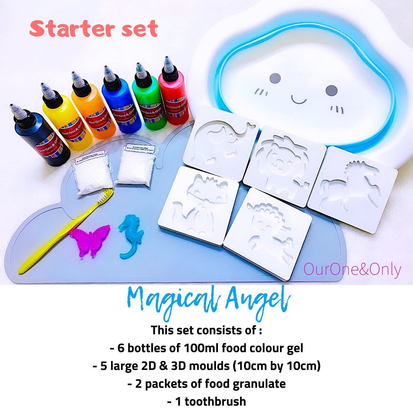 Ourone Only Magical Angel Proudly Made In Singapore Be Creative Start Engaging Little One For This Absolute Fun In Creating Their Own Water Angels Unlock Your Kids