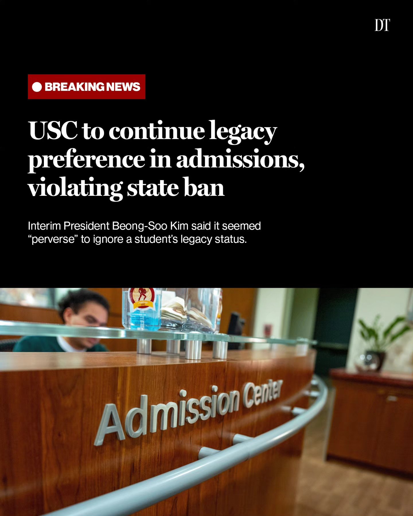 Daily Trojan - USC will continue to consider legacy status... | Facebook