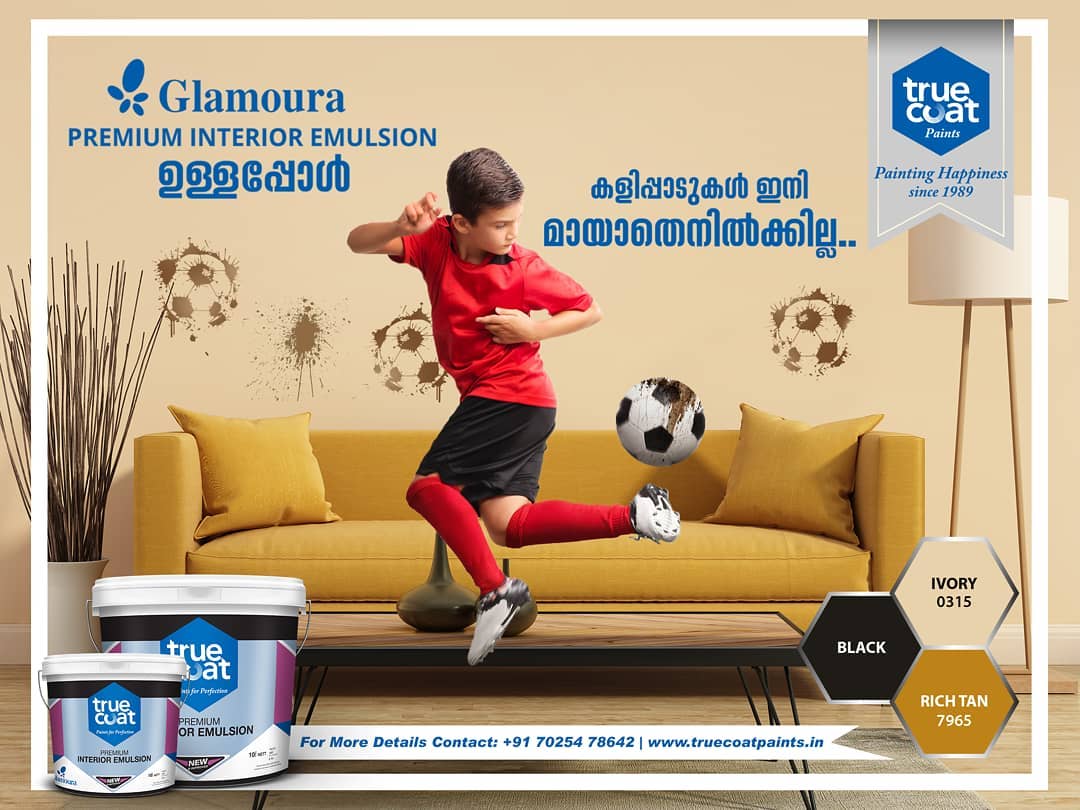 Truecoat Paints - ‘Glamoura’ gives a rich satin look to walls due to ...