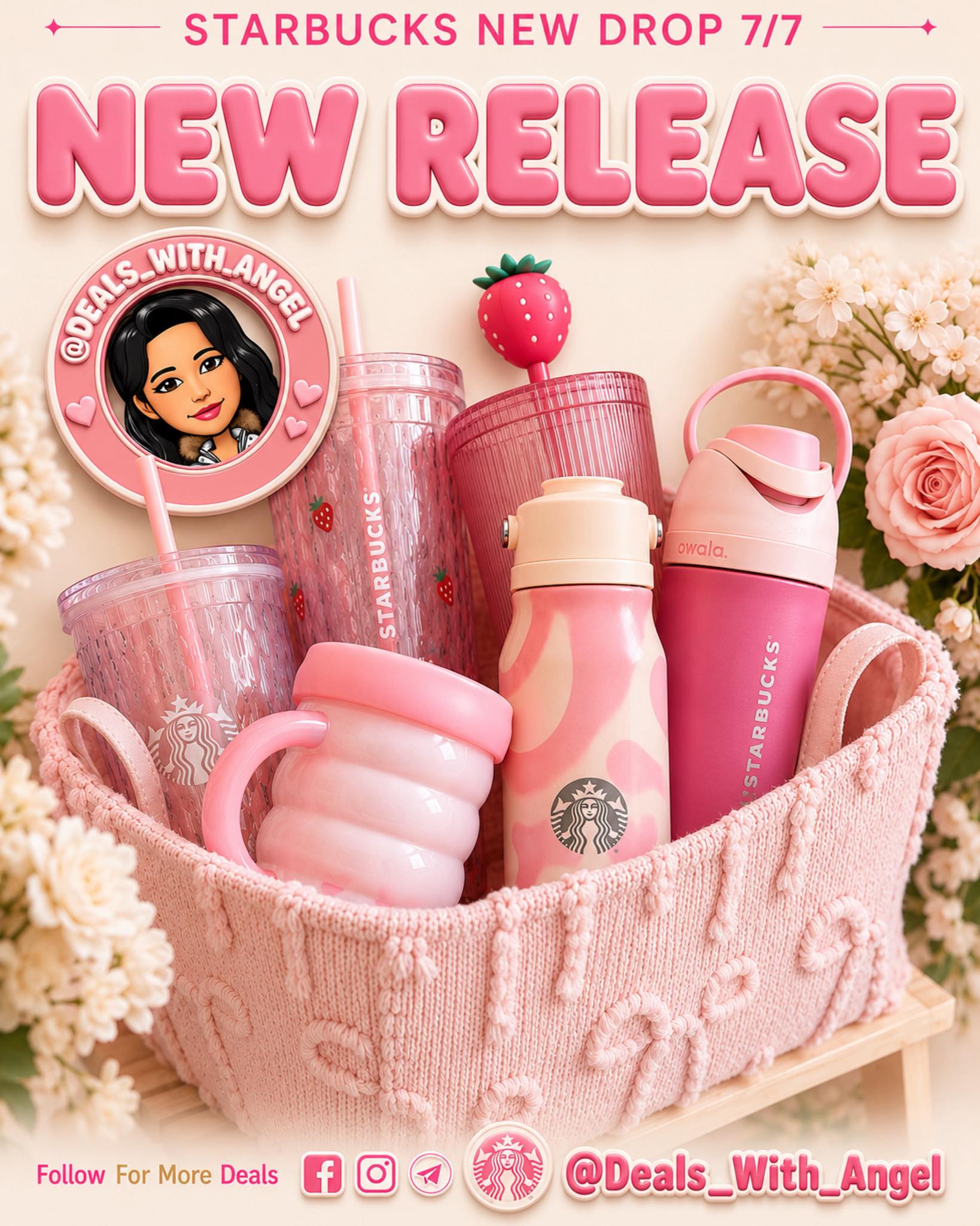 ☕️💗 Starbucks Pink Merch is dropping 7/7 and I am OBSESSED