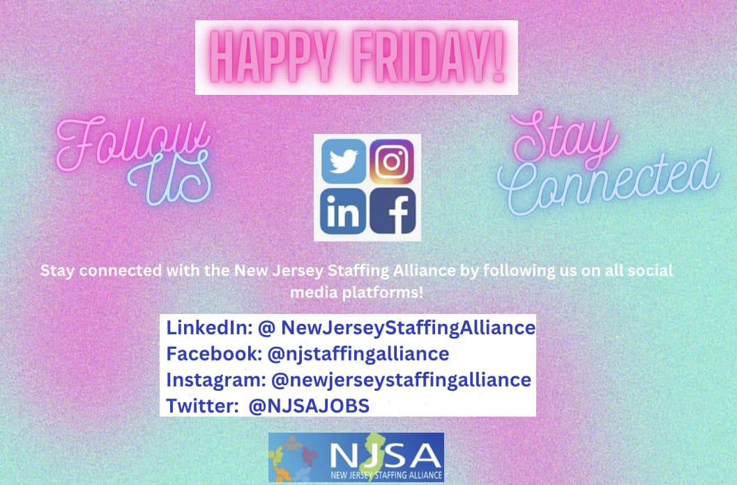 New Jersey Staffing Alliance - Make sure to connect with NJSA on all ...