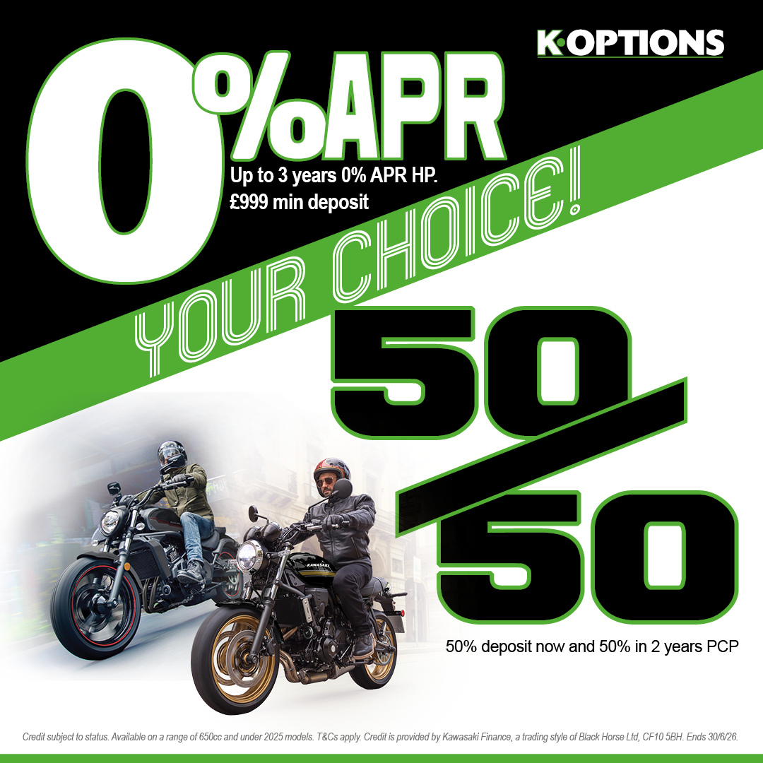 Pay Half. Ride for 2 Years. Pay Nothing in Between. 🟢 Kawasaki's