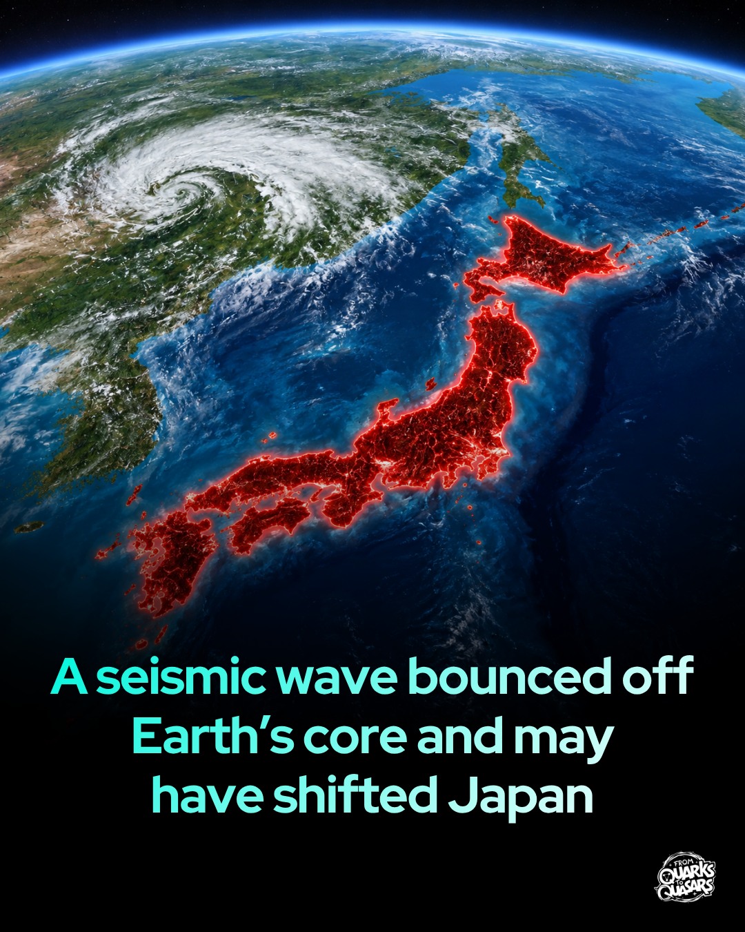 WHERE　THE　EARTH　IS　ROTTING　AWAY From - Japan may have been moved eastward. A seismic wave from the
