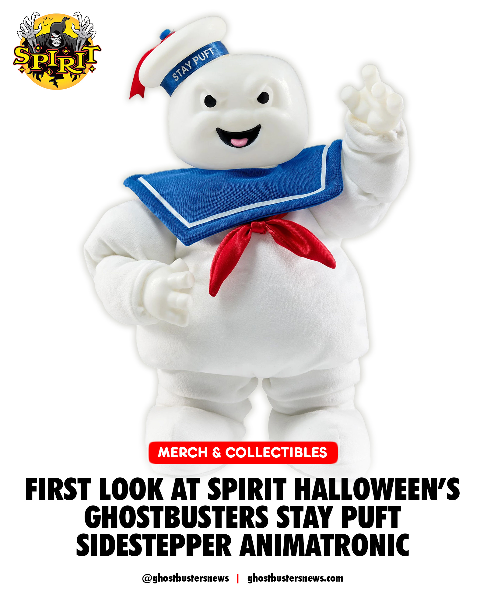 The 24-inch Stay Puft Marshmallow Man plush has made its return to