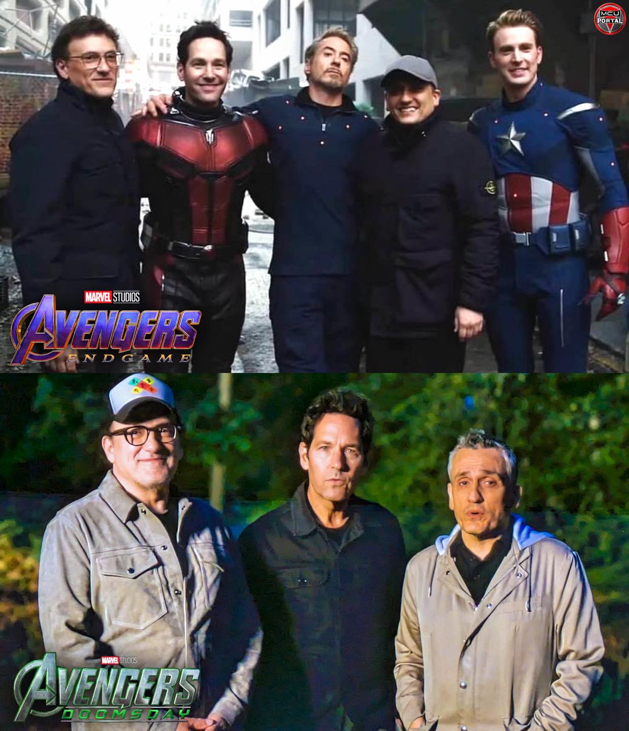 MCU Portal - The Russo Brothers and Paul Rudd on the set... | Facebook