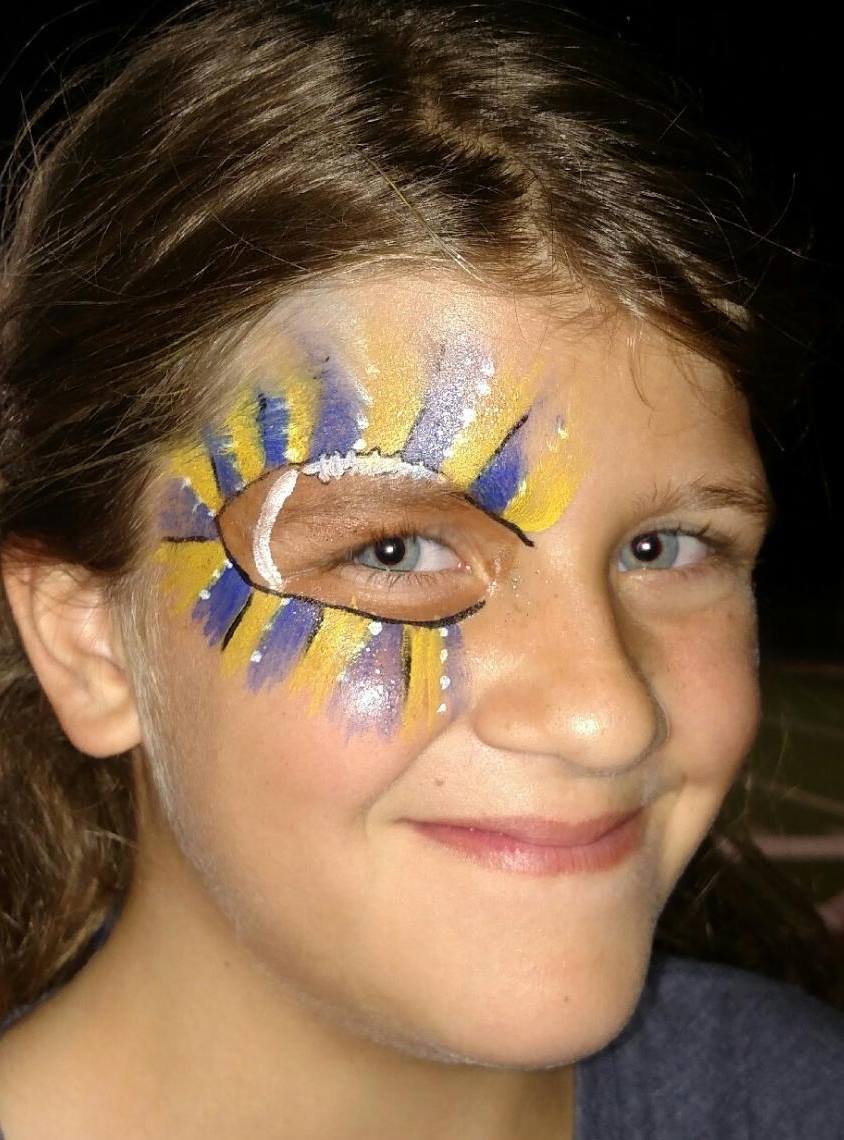 School Spirit Face Paint Designs