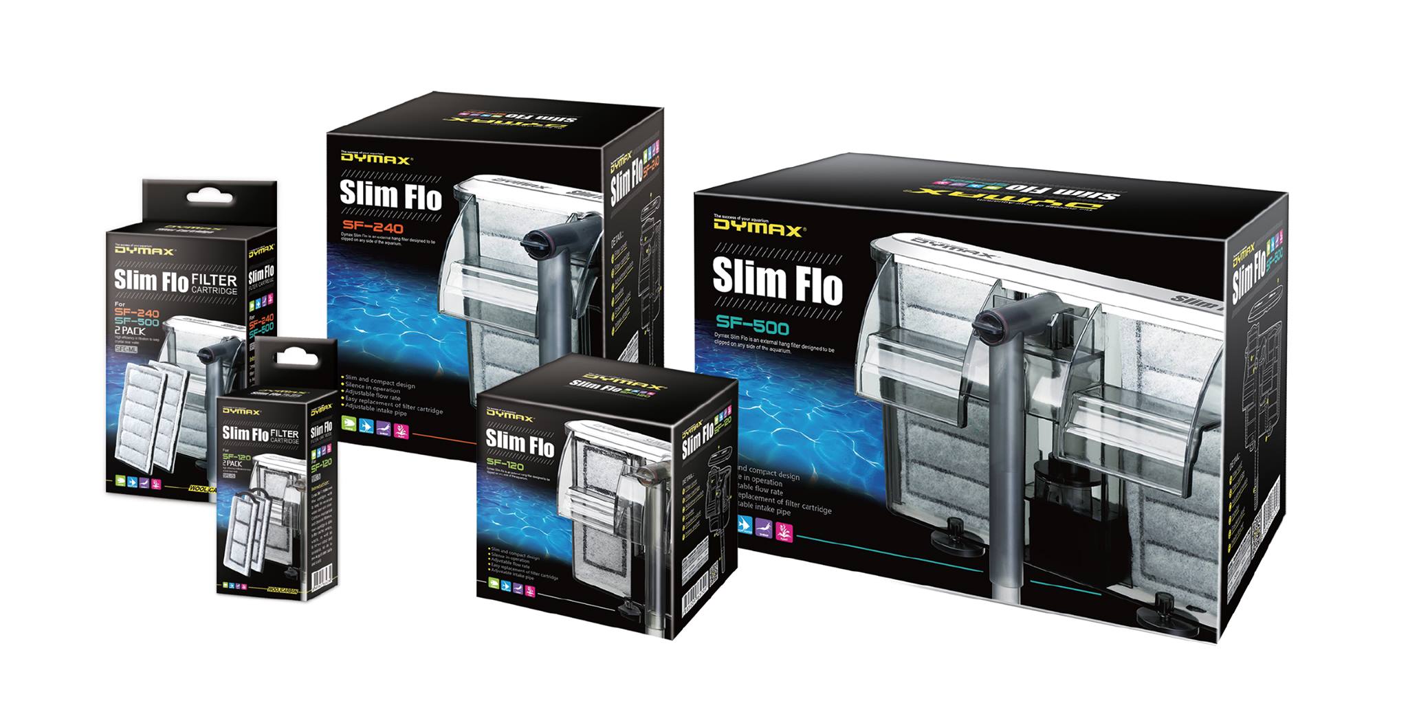 Dymax UAE - Dymax Slim Flow is an external hang filter...