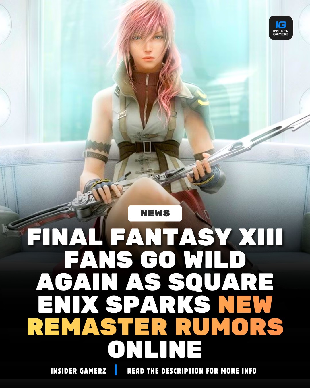 We're never gonna get Final Fantasy XIII on Switch, are we? 😭