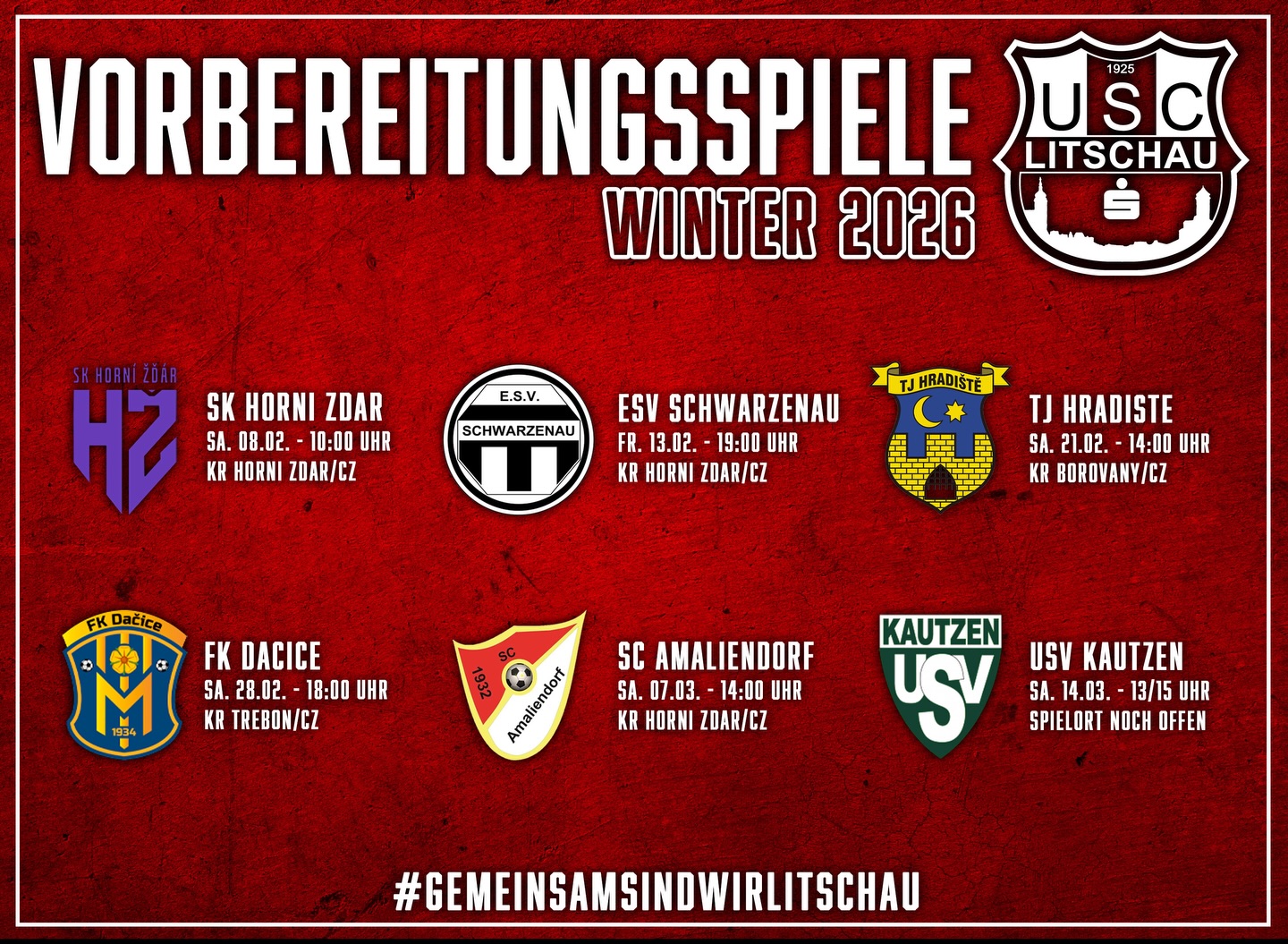 USC - Vorbereitungsspiele Winter 2026 ⚽️ | Facebook