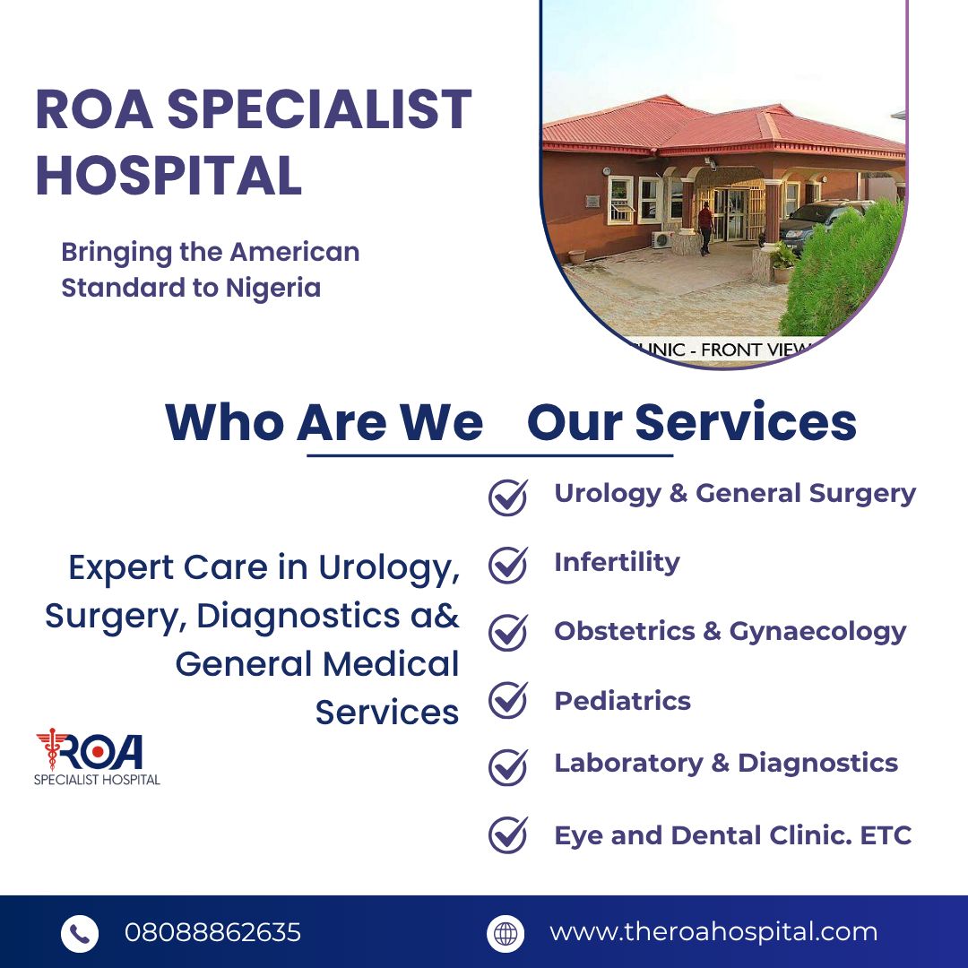 ROA - At ROA Specialist Hospital, your health comes first — always ...