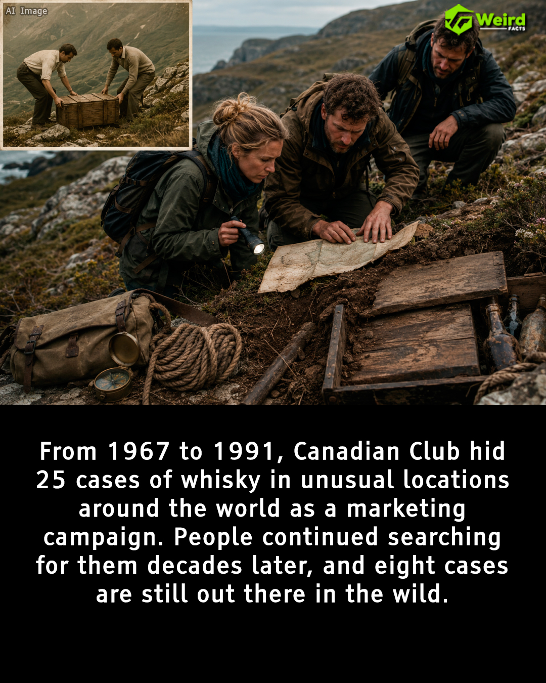 In 1967, Canadian Club launched its “Hide a Case” promotion