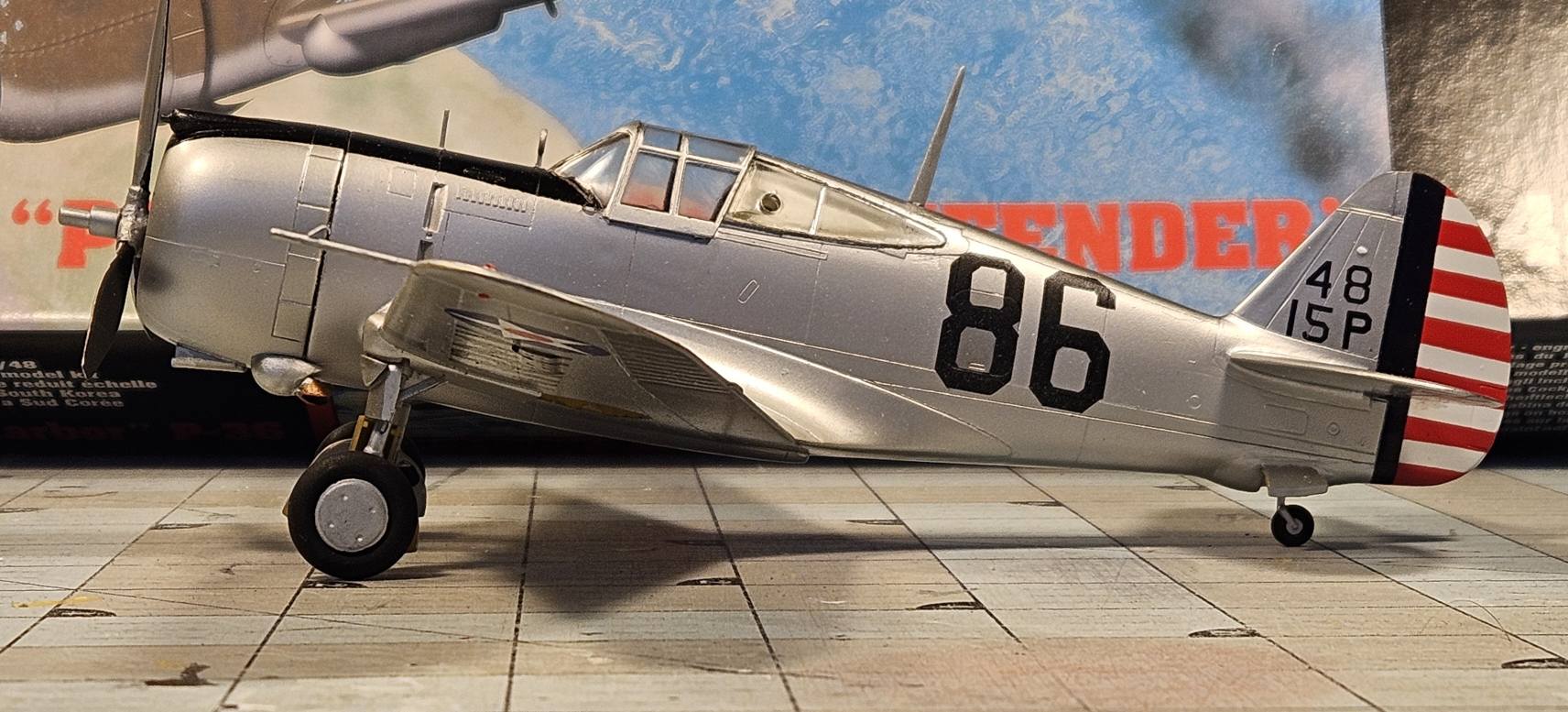 Maquette Monogram Curtiss P-36 A Au 1/72 - Édition 1967 - Kit Complet - Occasion
