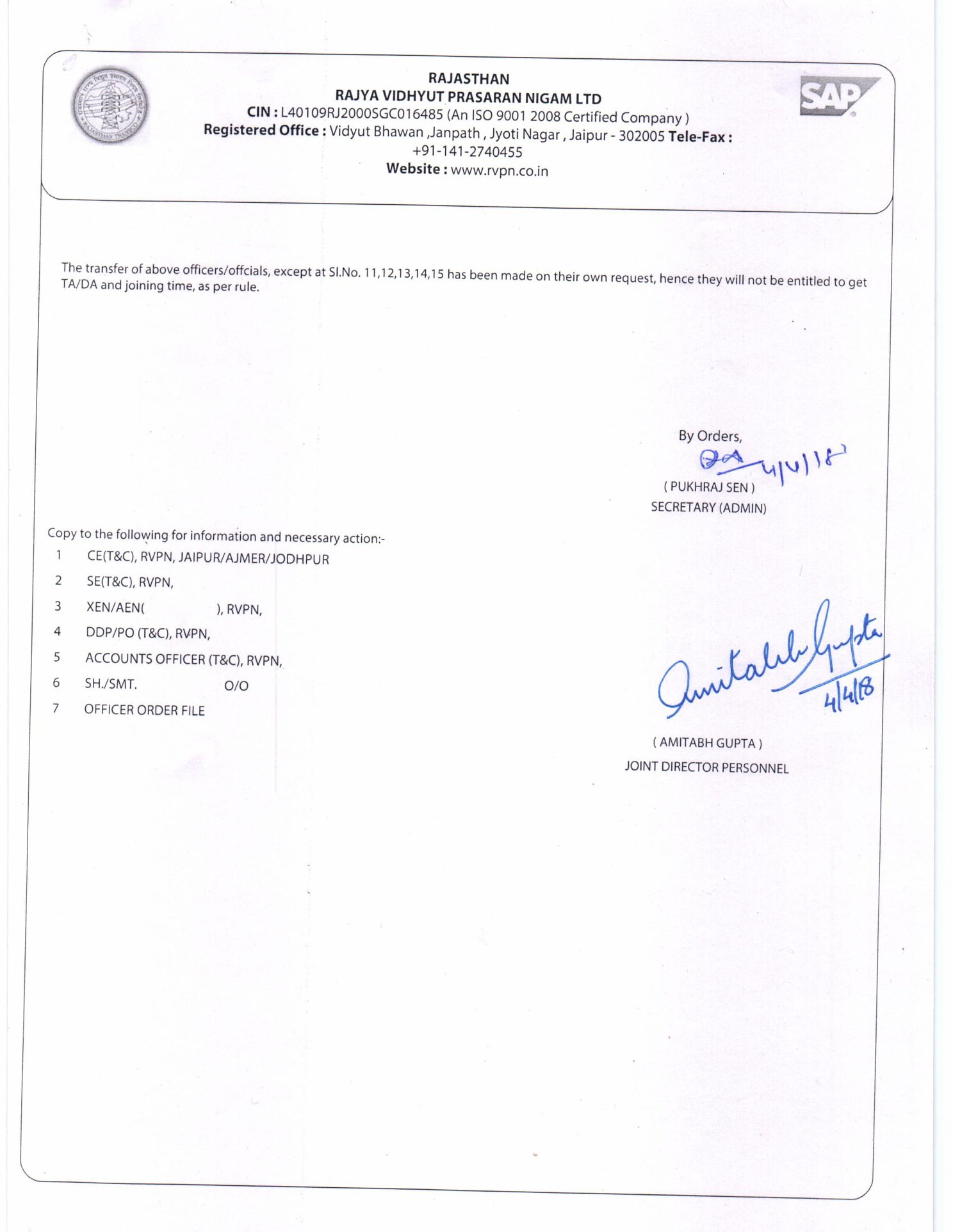 Ra... - Rajasthan Rajya Vidyut Prasaran Nigam Limited - RRVPNL