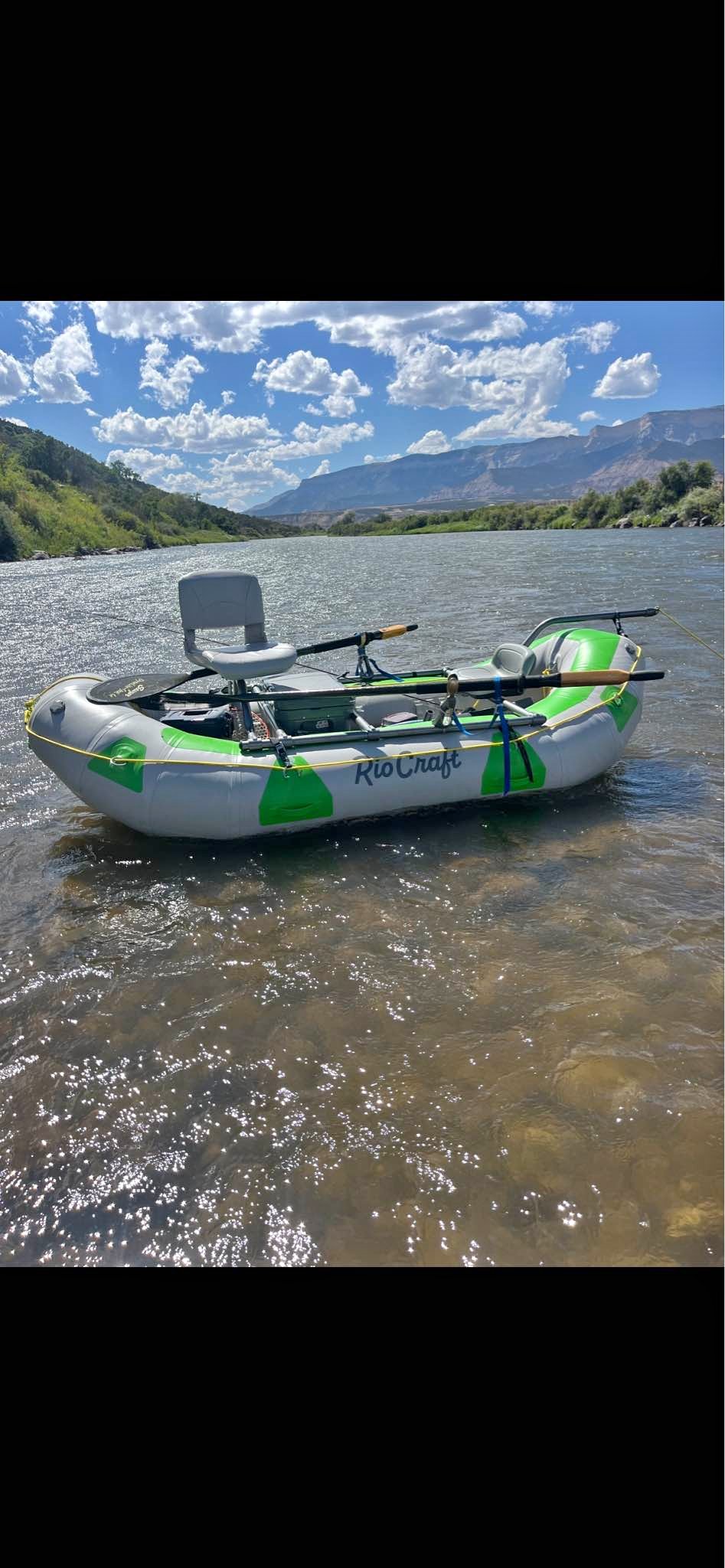 Rio Craft Fishing Raft w/ Frame & Oars - Kayaks - Battlement Mesa ...