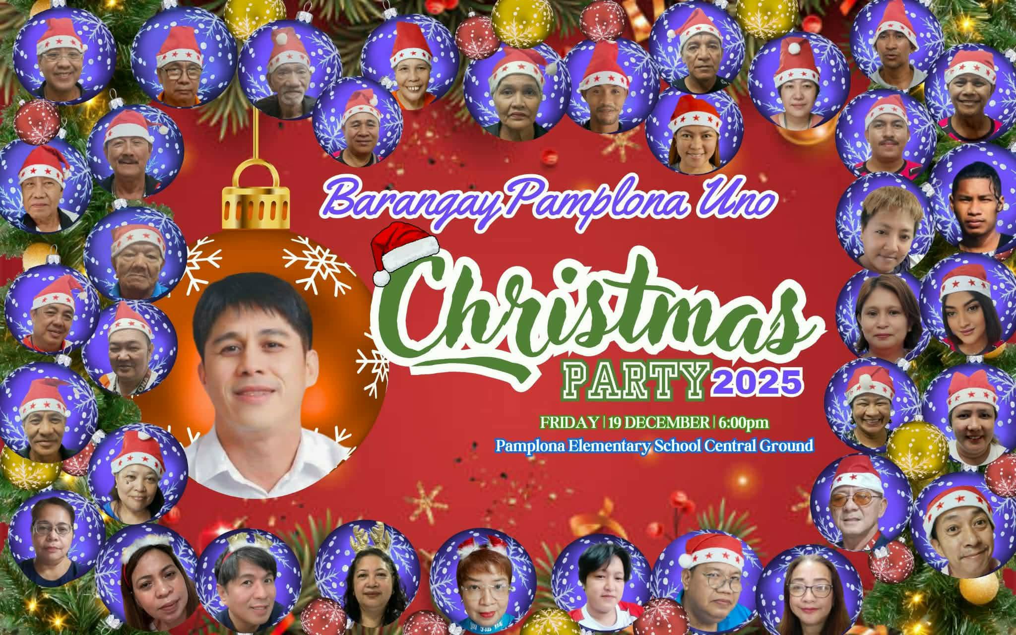 Barangay - Barangay Pamplona Uno Christmas Party 2025. Sa ngalan po ng ...