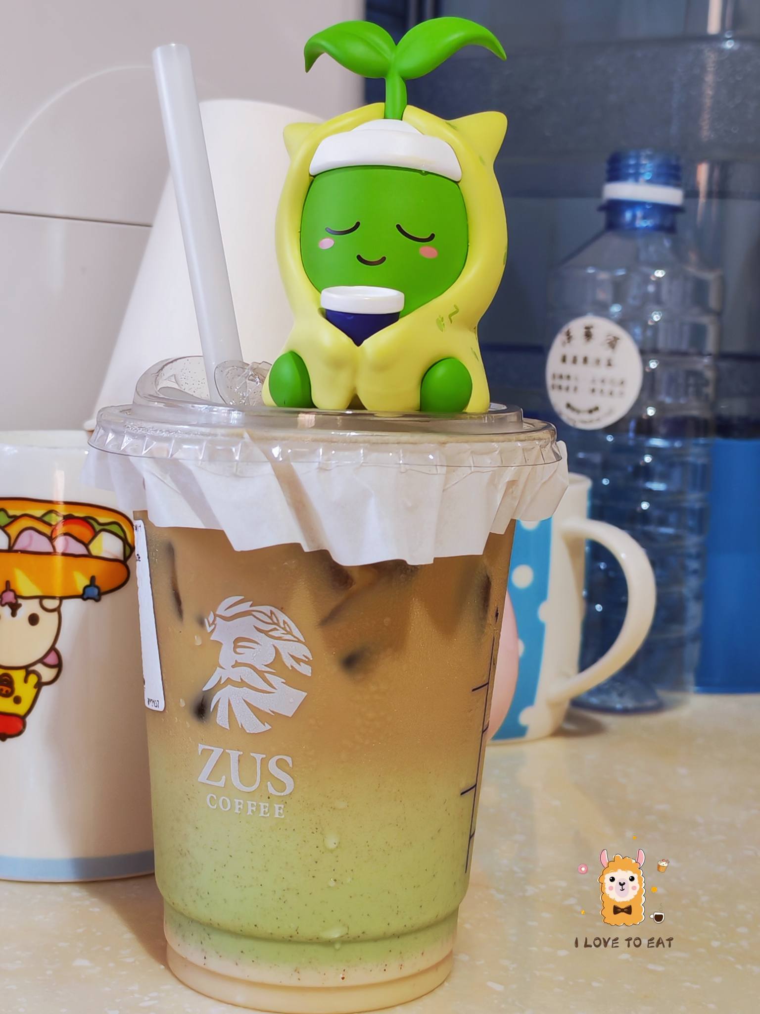 ZUS开心果咖啡拿铁的好喝😌🤭 📌截图取自ZUS App ＃日常＃槟城＃拍了就