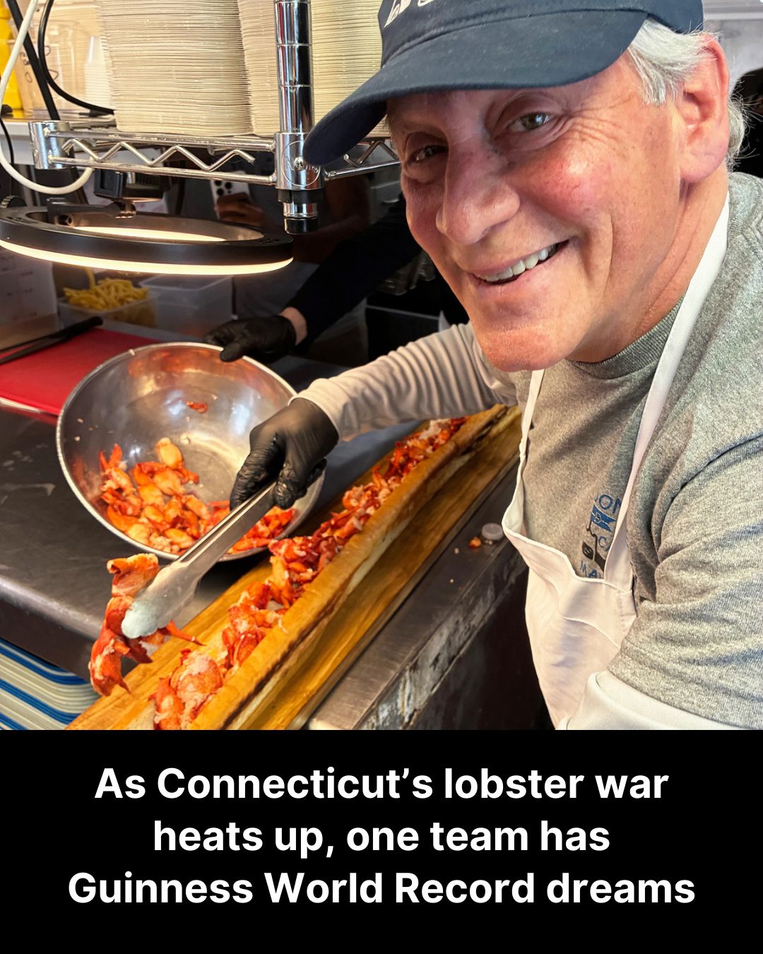 Lobzilla,” a 2-foot long lobster roll stuffed with two pounds of