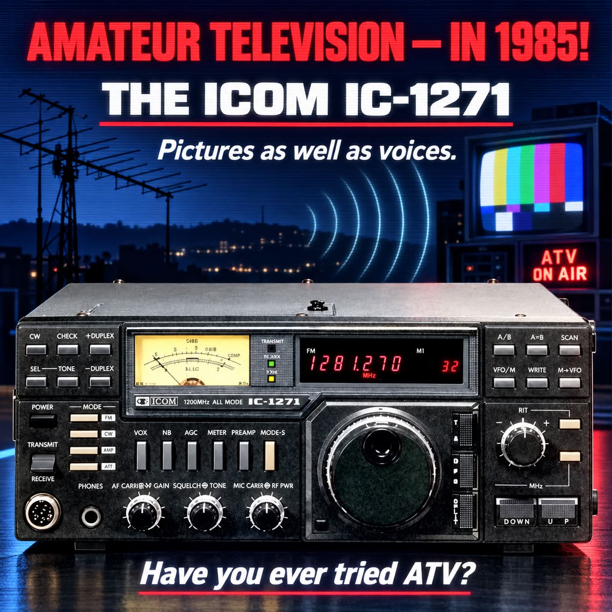 Icom IC-1271, the world's first amateur television transceiver