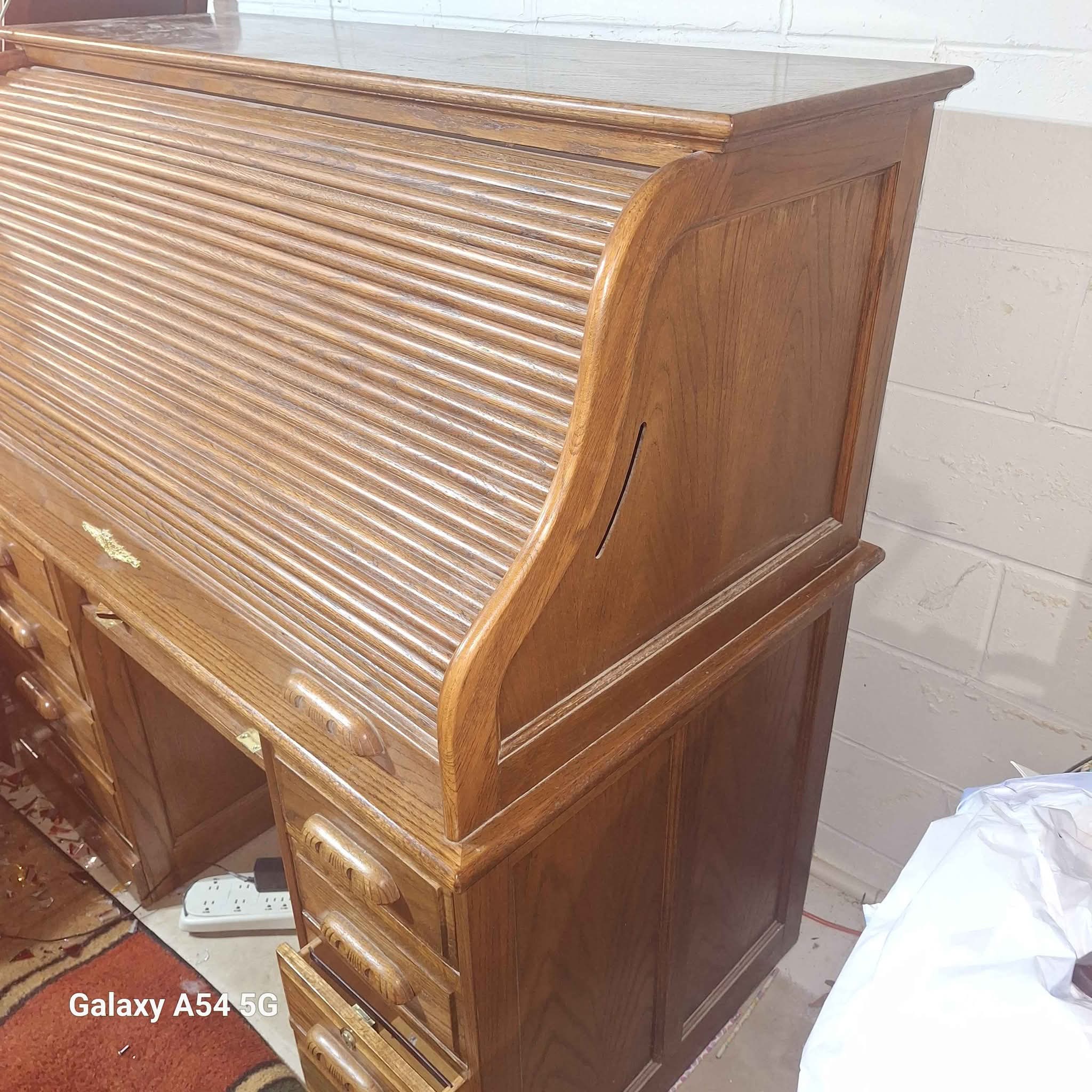 Oak Roll Top computer desk - Desks - Colfax, Iowa | Facebook ...