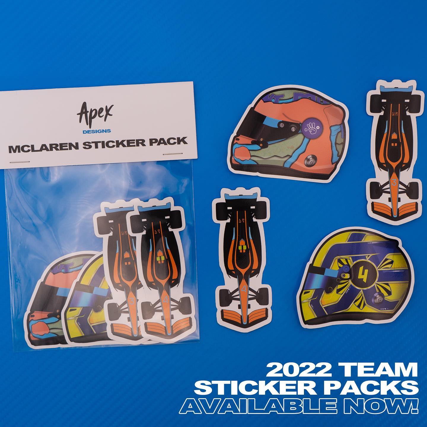 apexdesignsuk - All ten 2022 F1 Team Sticker Packs are... | Facebook