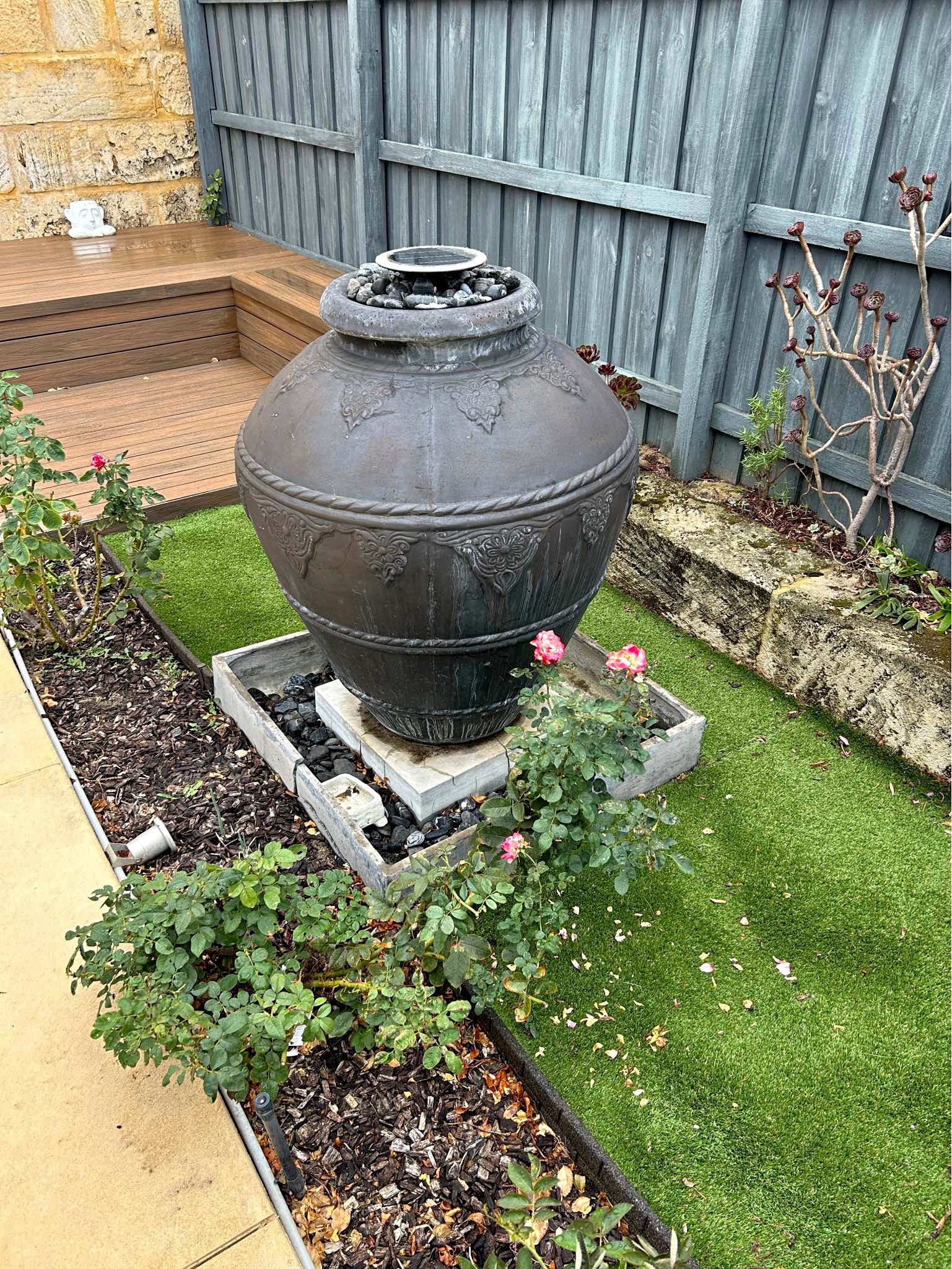 Outdoor Water Fountain Feature - Ponds & Water Features - Perth ...