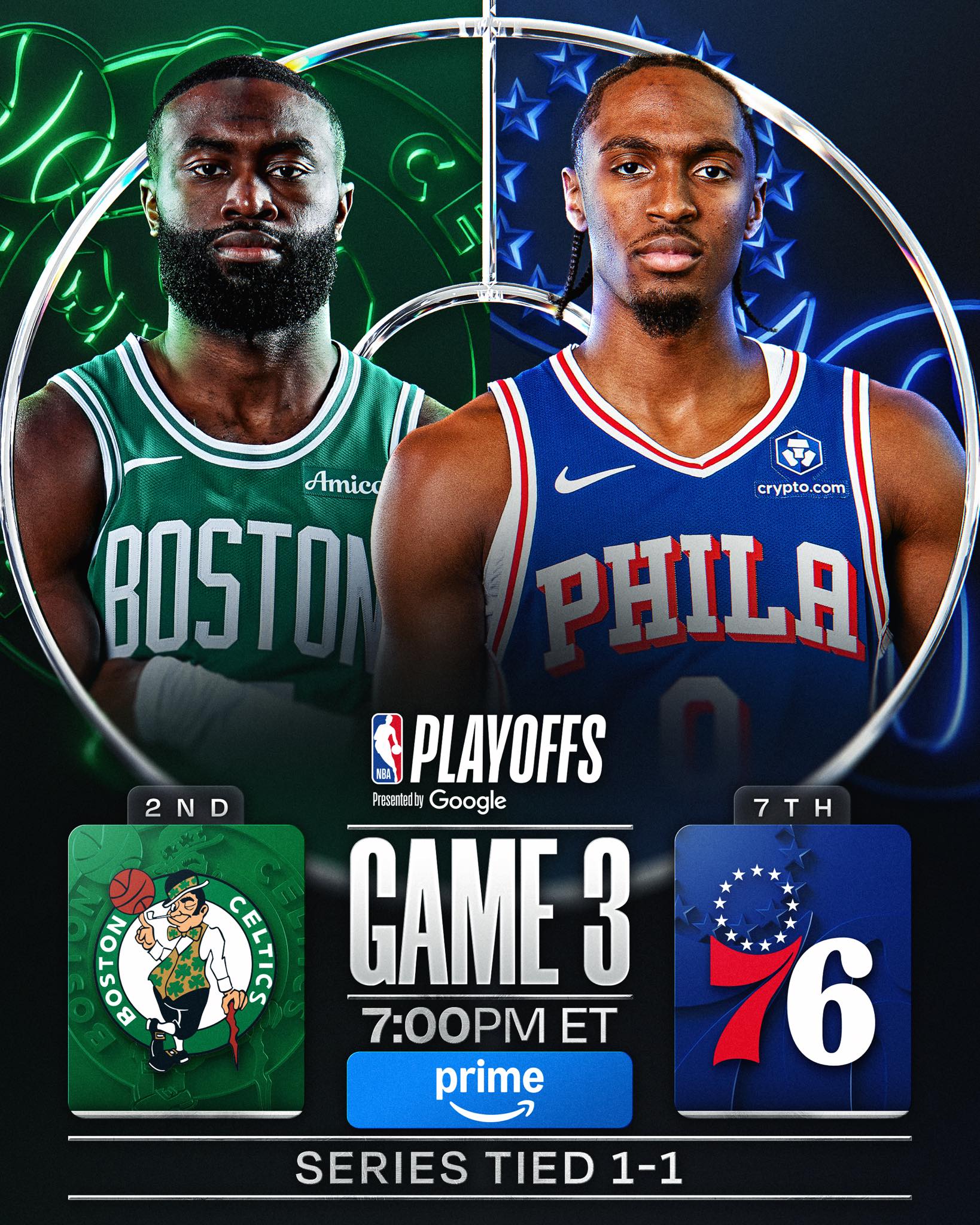 Jaylen Brown dropped 36p in Game 2... but Tyrese Maxey (29p, 9a 