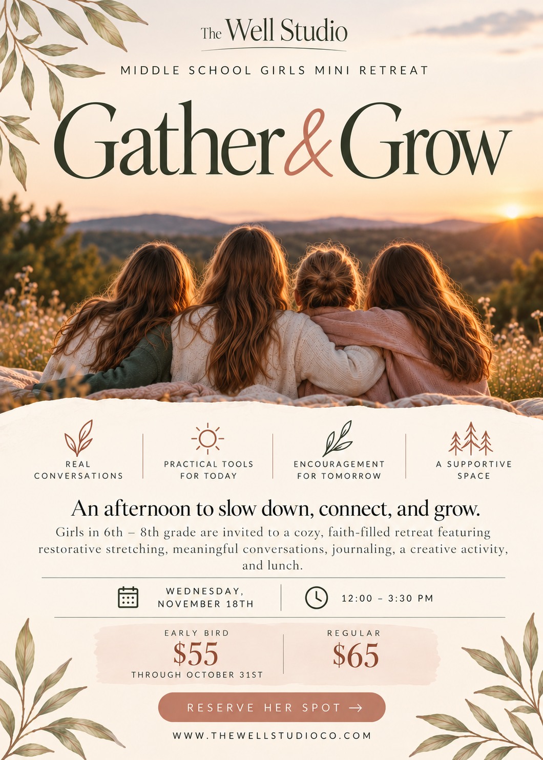 Gather and Grow - Middle School Girls Mini Retreat