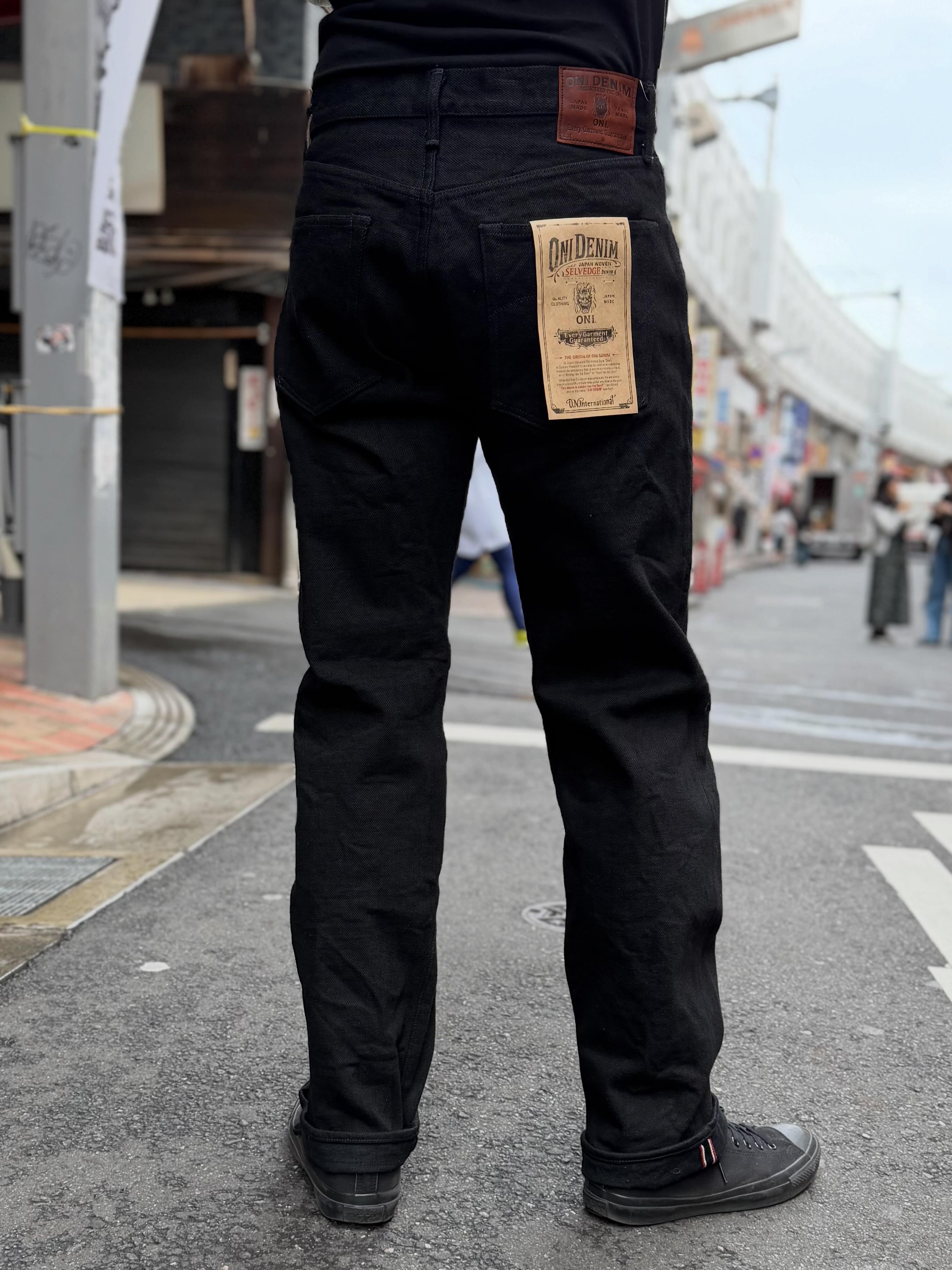 ONI DENIM 20oz Regular Straight 20oz ONI Secret Black Denim lot 