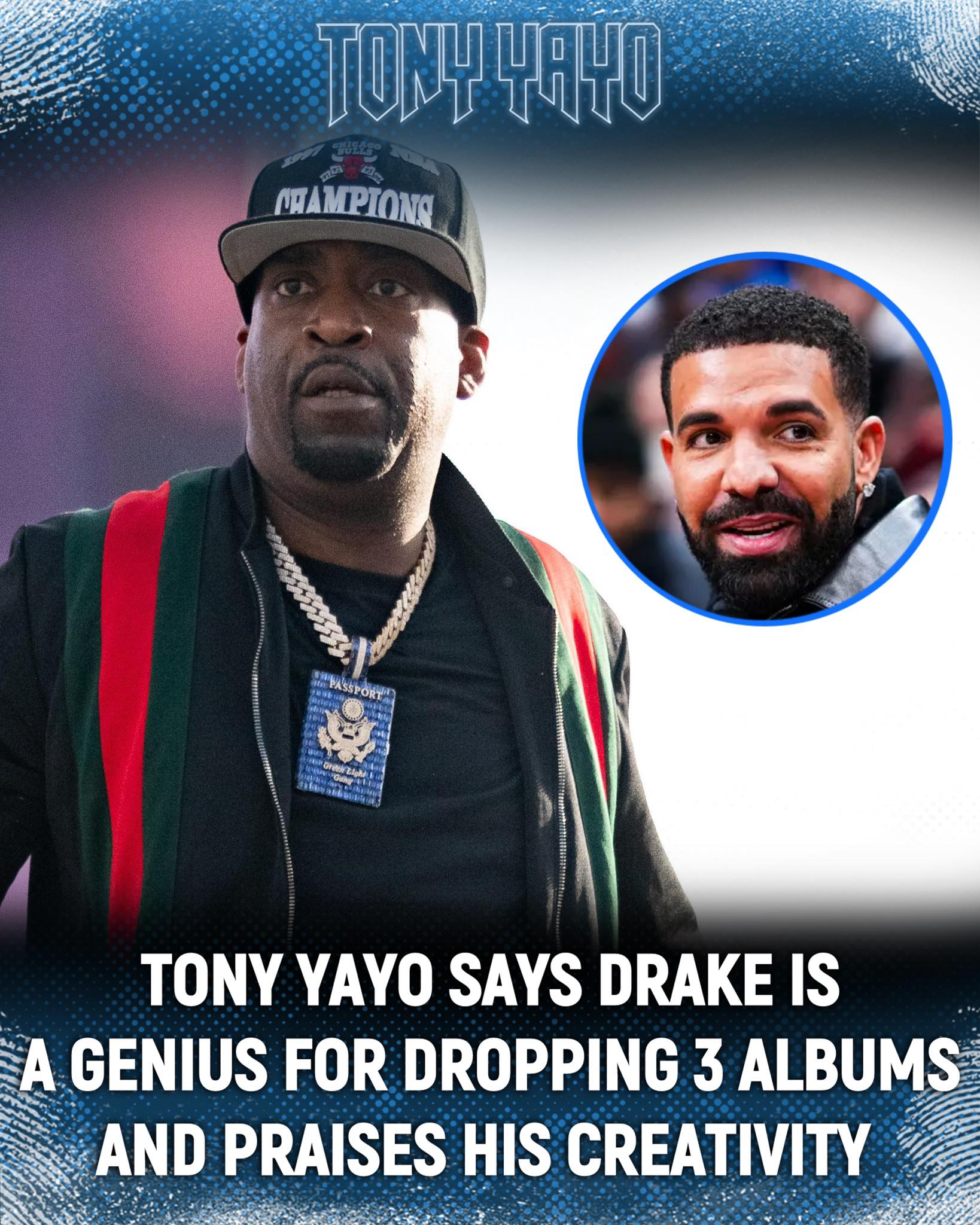Tony - Drake dropped 3 albums, allegedly freeing himself from the 