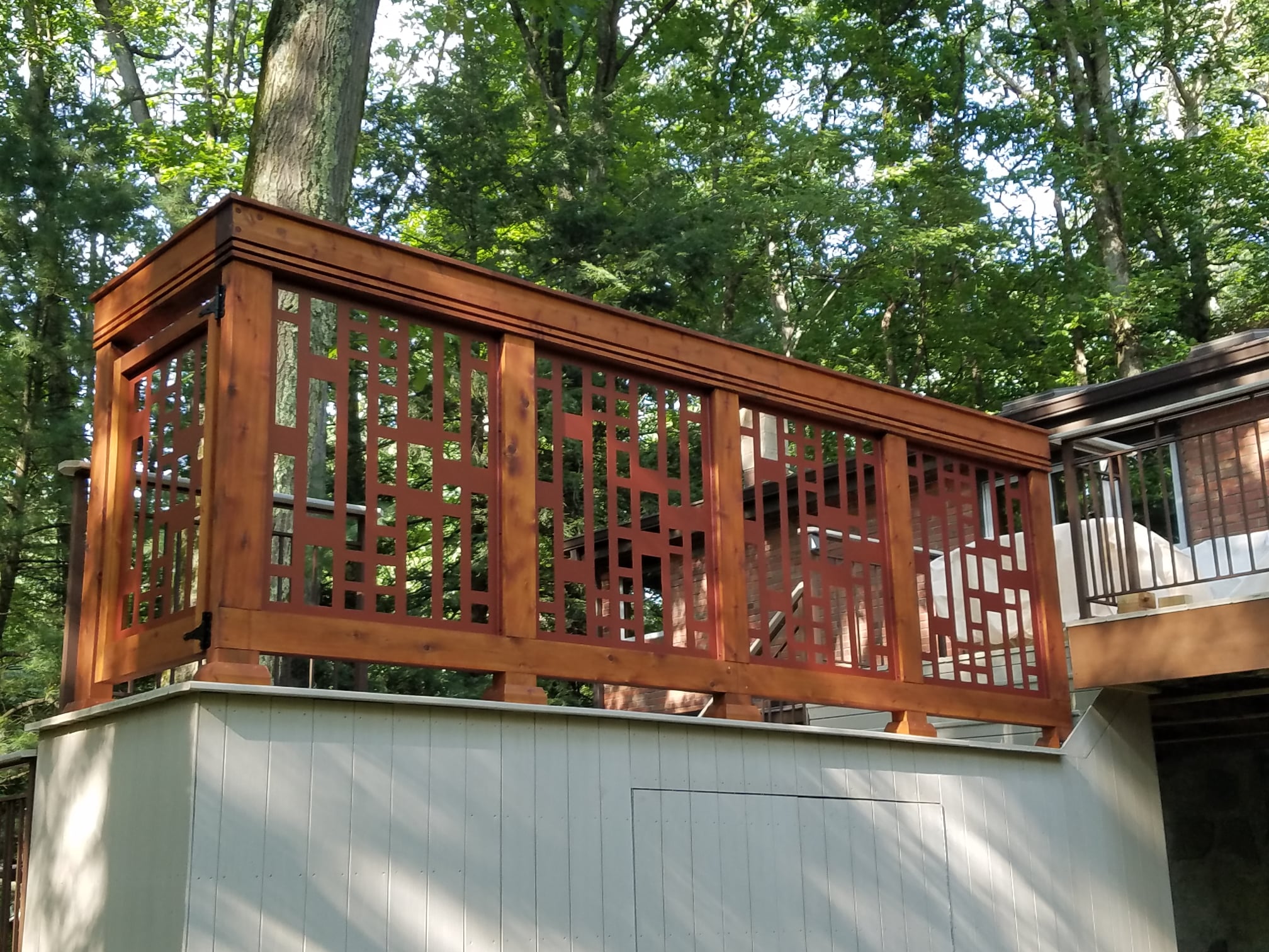 Custom built deck railing - plasma... - The Levengood Company | Facebook