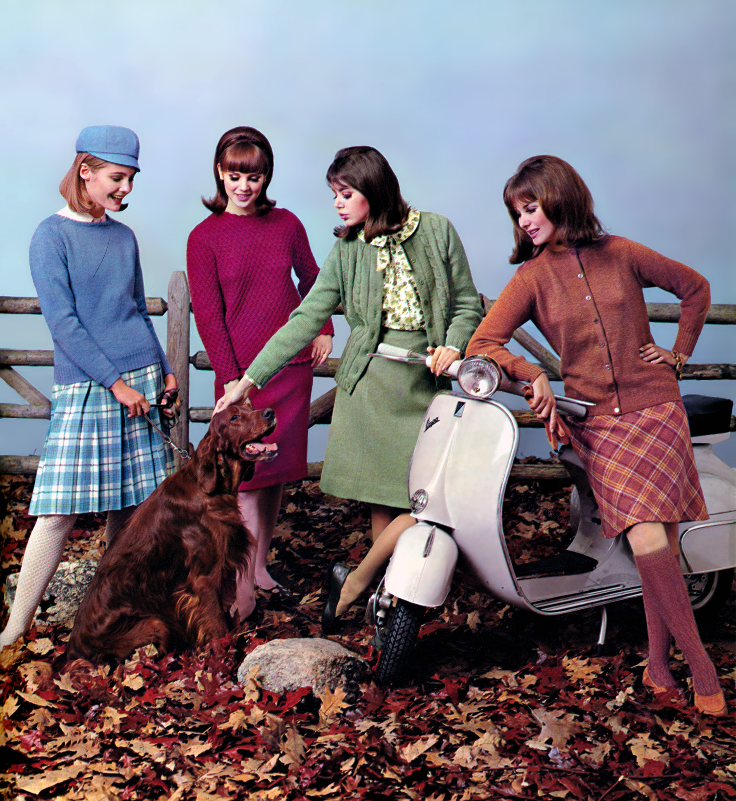 Super - Colleen and two unidentified models in Gay Gibson ad