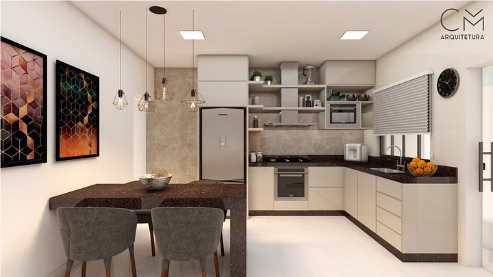 CM Arquitetura - Bom dia com esta cozinha linda!😍