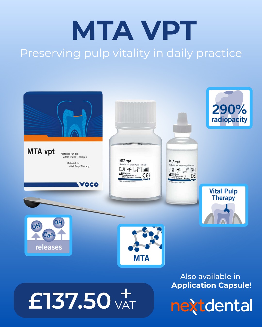 NextDental - Preserve pulp vitality with MTA Vpt🦷 VOCO GmbH - The ...
